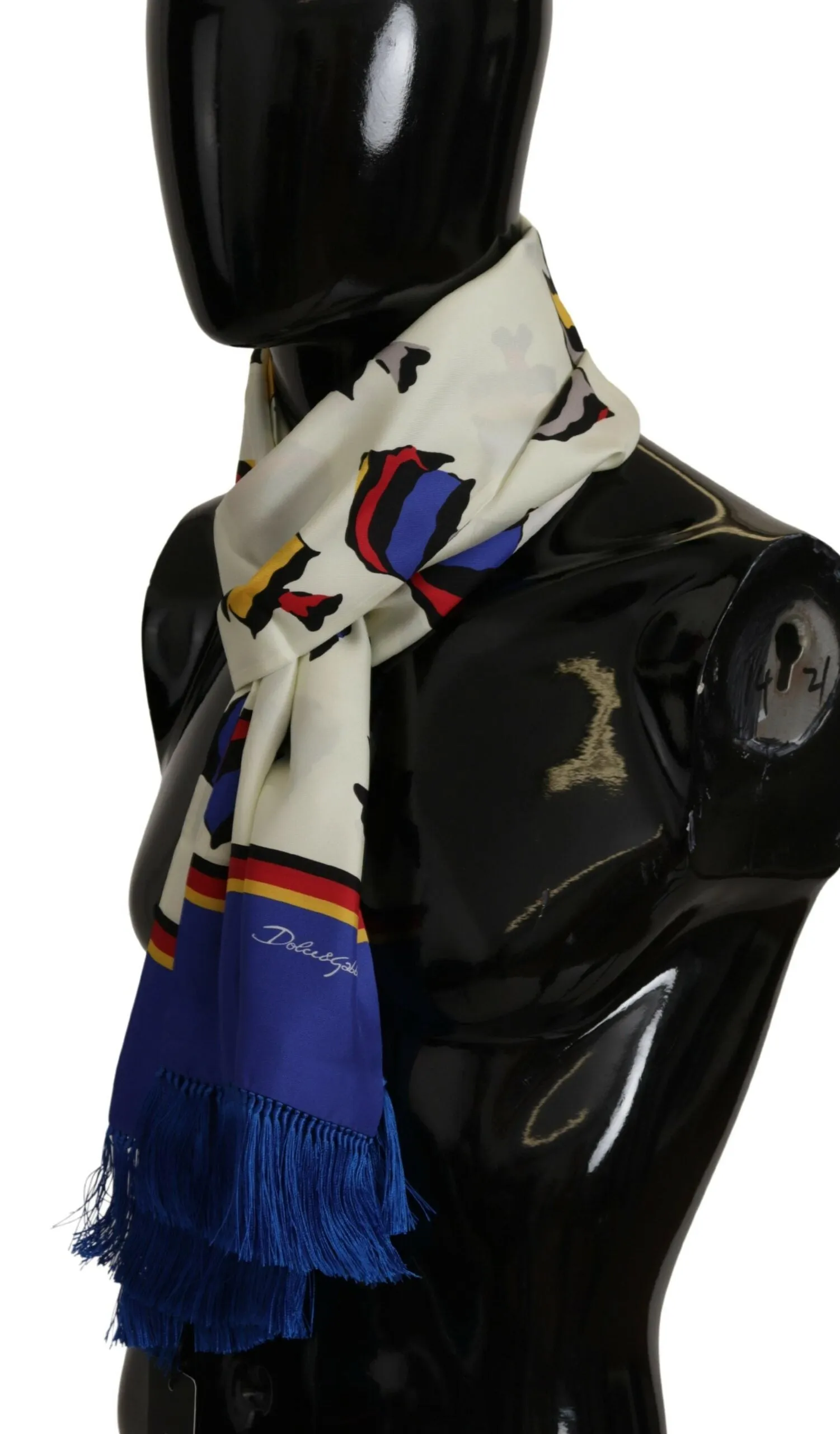 Multicolor Silk Men's Scarf Wrap sold by Louxly product image thumbnail 3