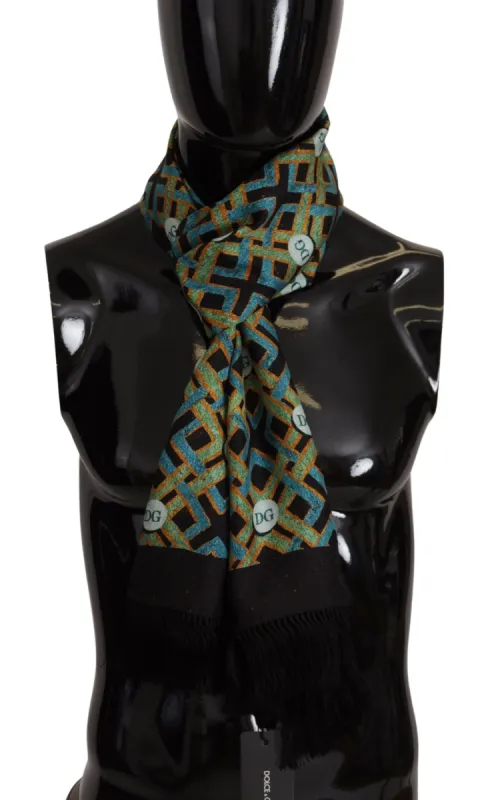 Elegant Multicolor Silk Men's Scarf sold by Louxly