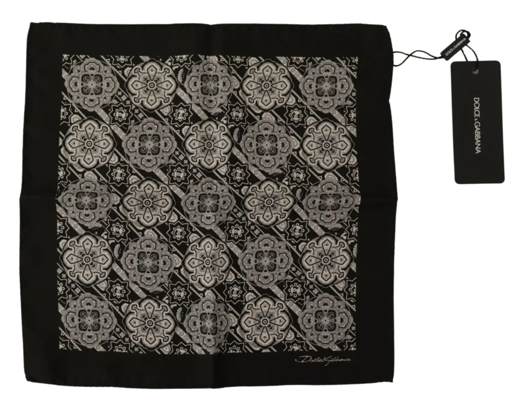 Elegant Silk Men's Square Scarf sold by Louxly