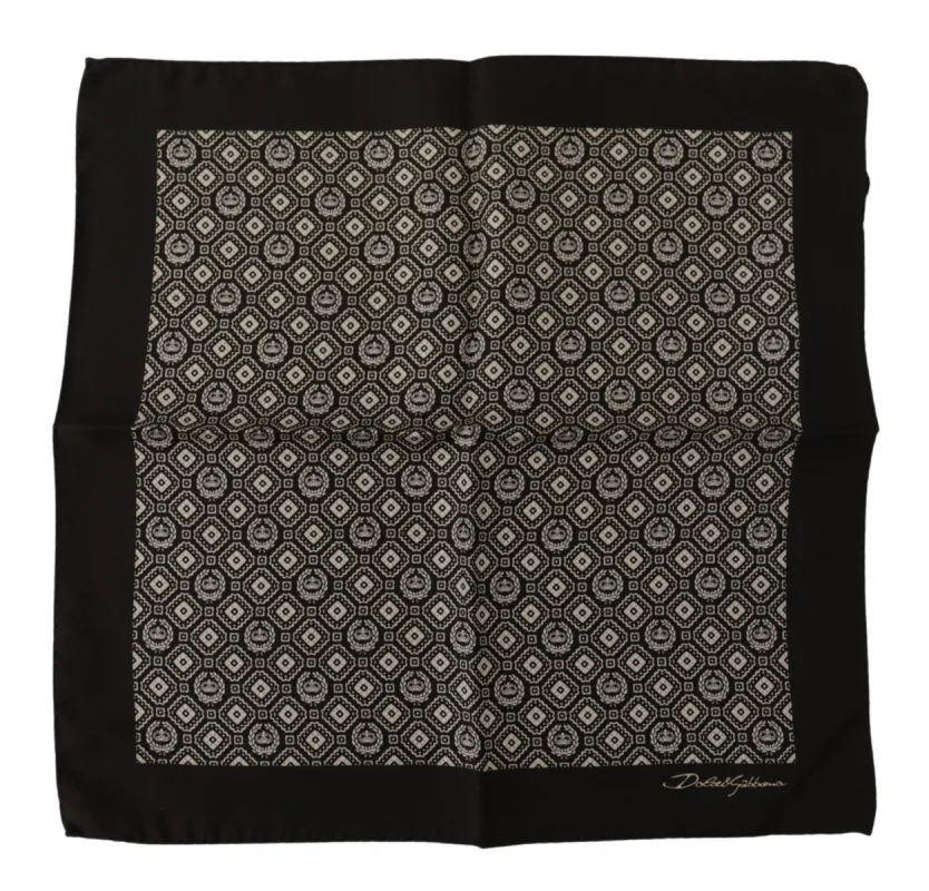 Elegant Black Silk Men's Scarf Wrap sold by Louxly