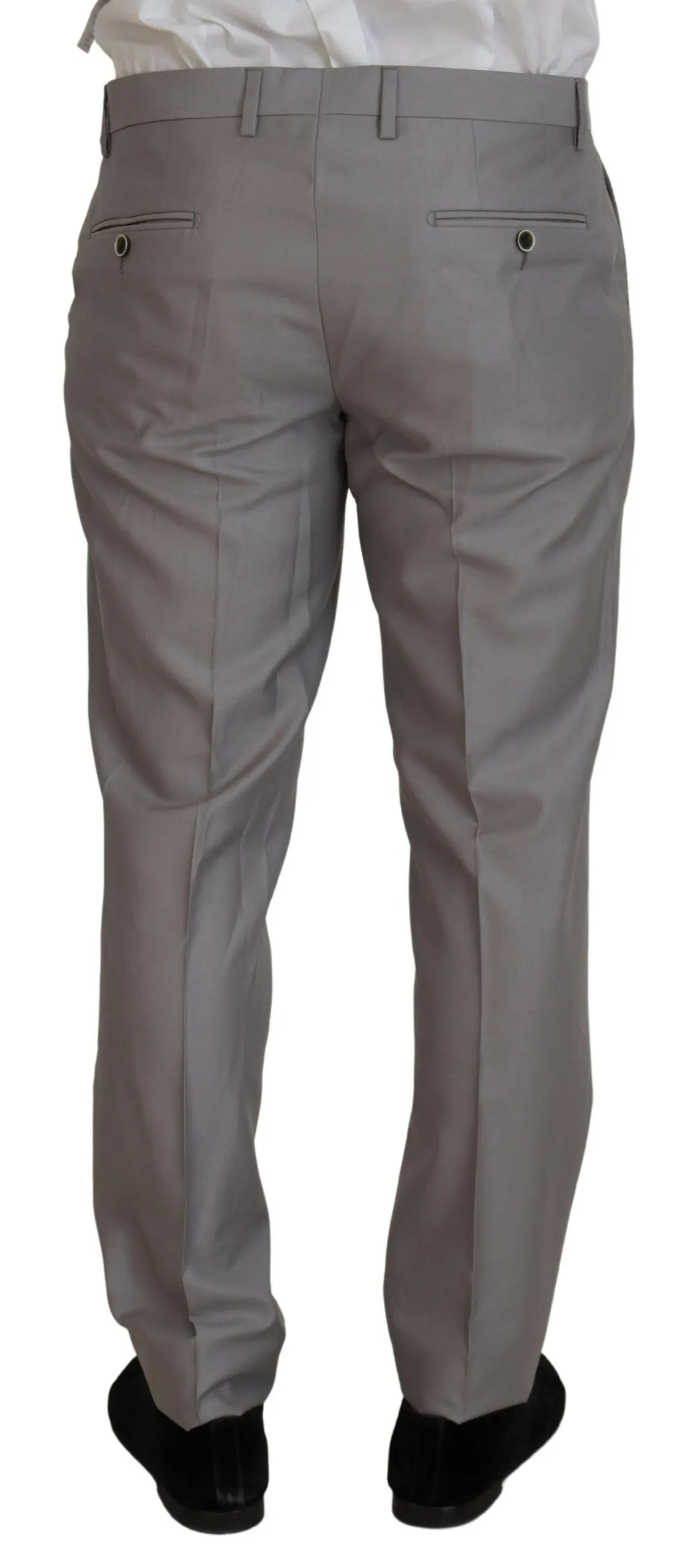 Elegant Silver Slim Fit Three-Piece Suit sold by Louxly product image thumbnail 5