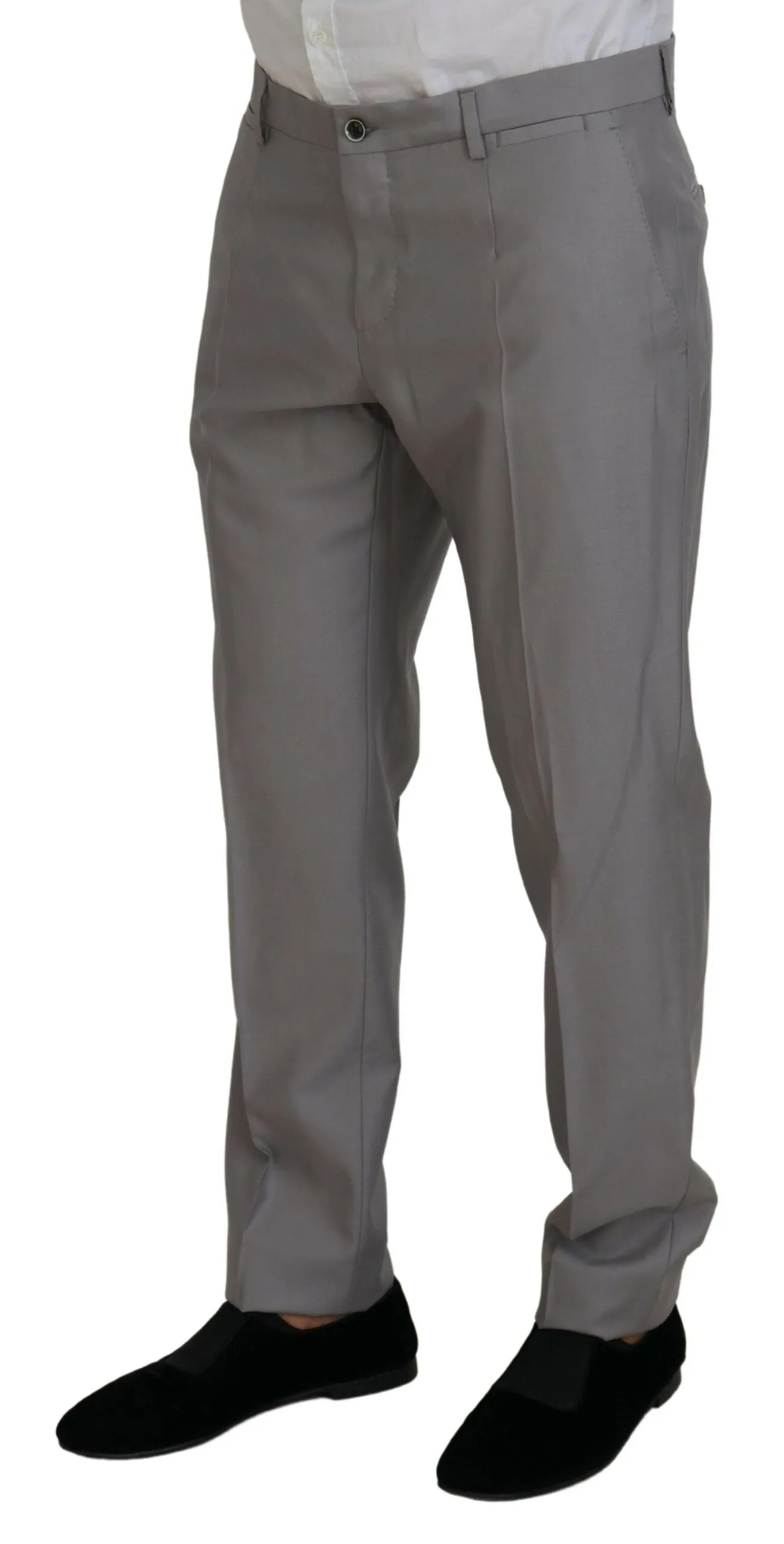 Elegant Silver Slim Fit Three-Piece Suit sold by Louxly product image thumbnail 4