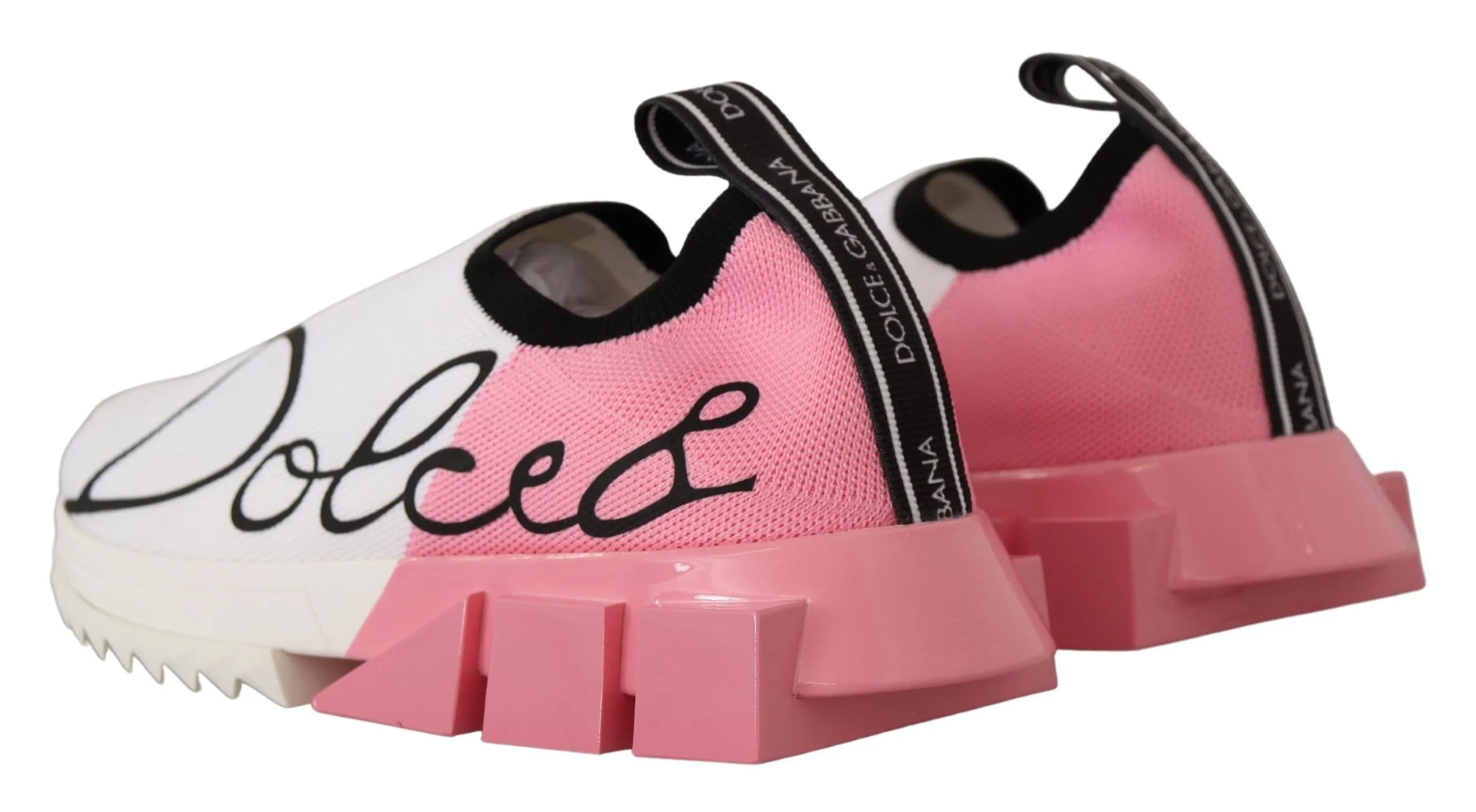 Elegant Sorrento Slip-On Sneakers in White & Pink sold by Louxly product image thumbnail 2