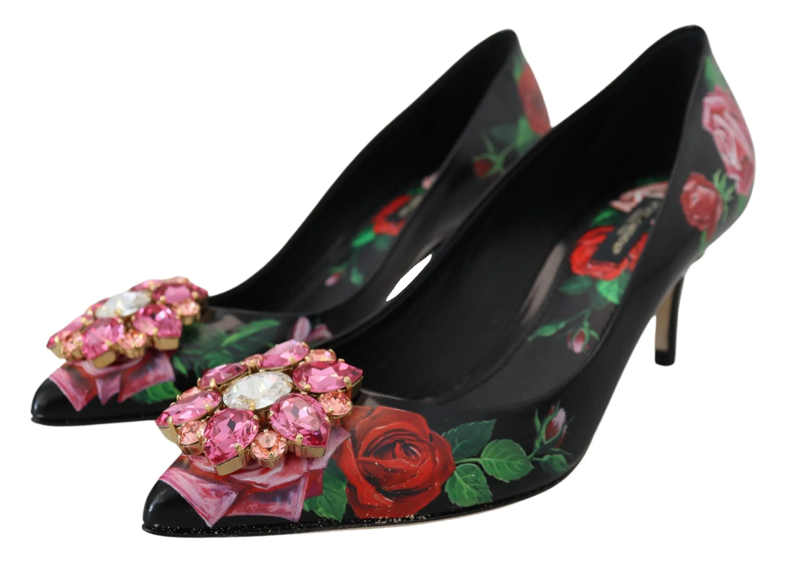 Elegant Floral Crystal Pumps sold by Louxly product image thumbnail 3