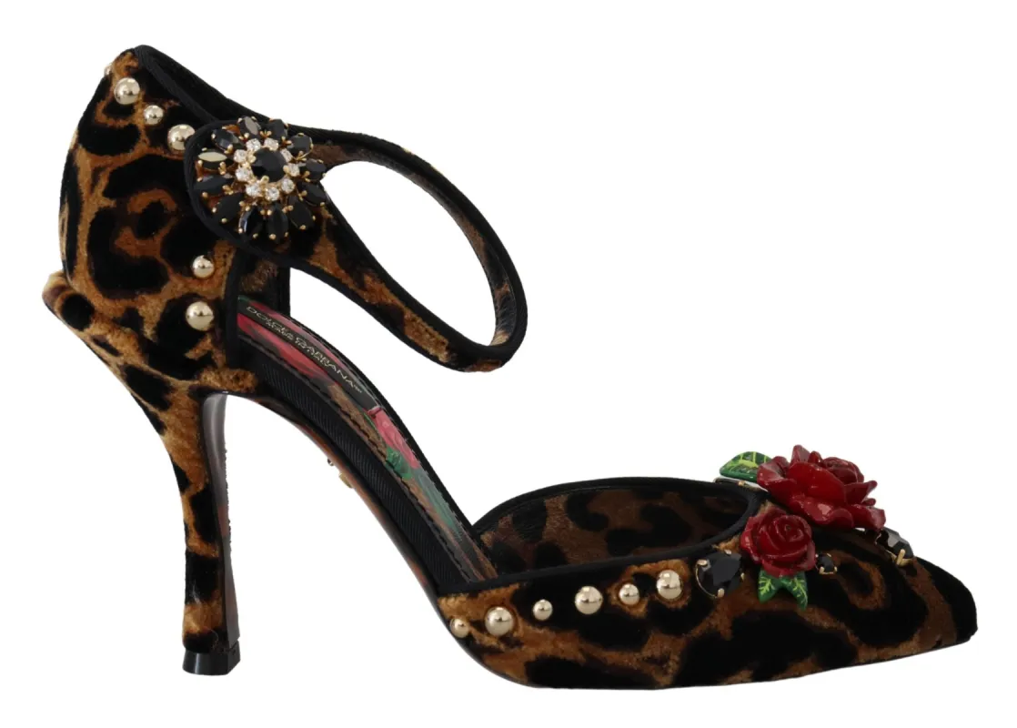 Chic Leopard Ankle Strap Sandal Heels sold by Louxly