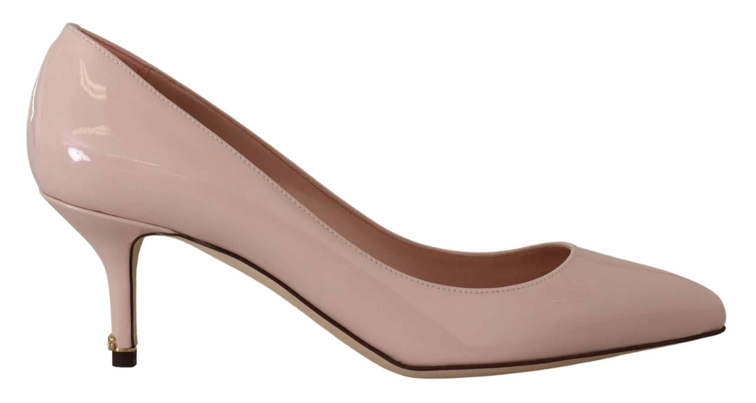 Elegant Patent Leather Heels in Pink sold by Louxly
