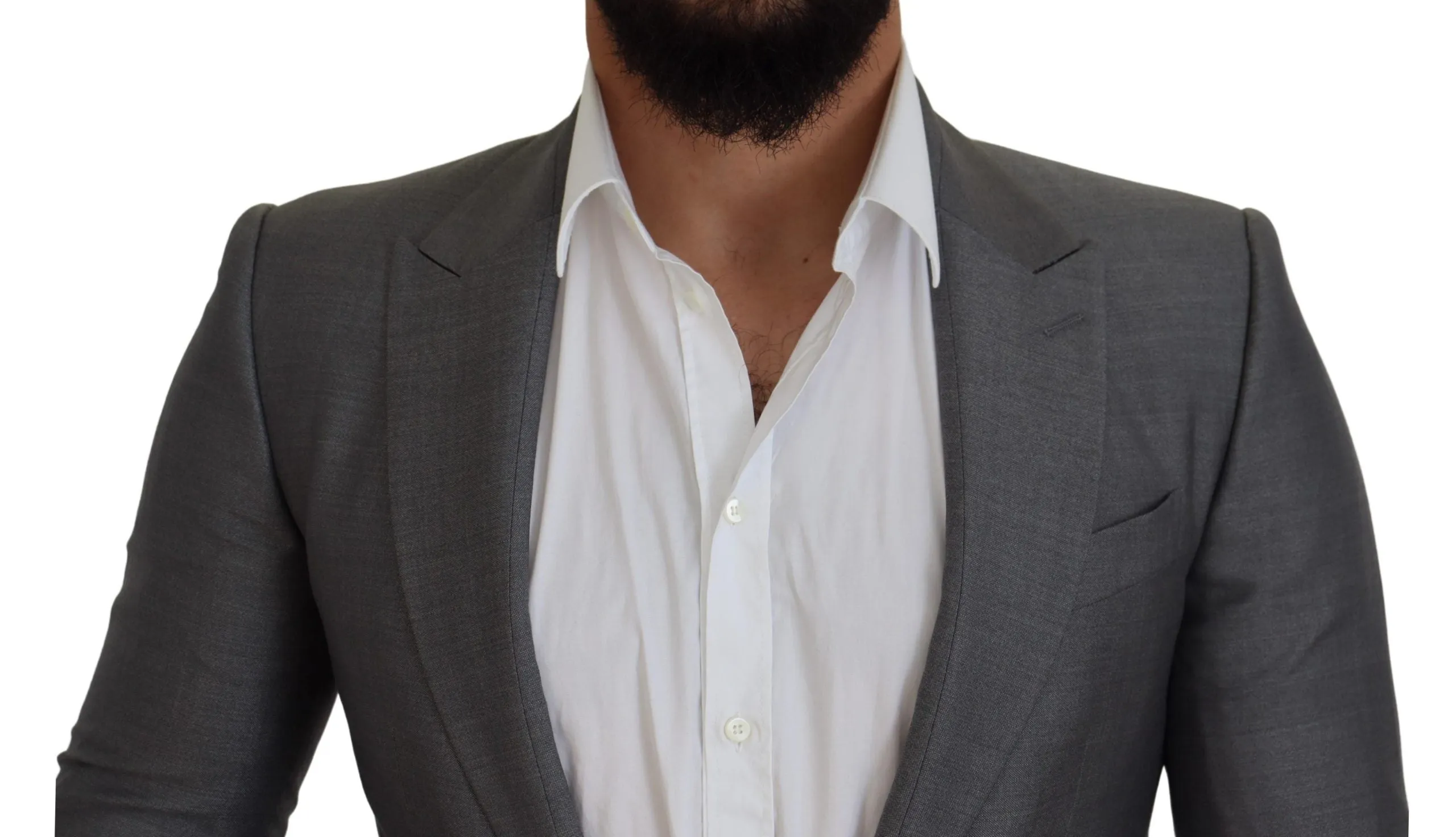 Elegant Light Gray Sicilia Blazer Jacket sold by Louxly product image thumbnail 4