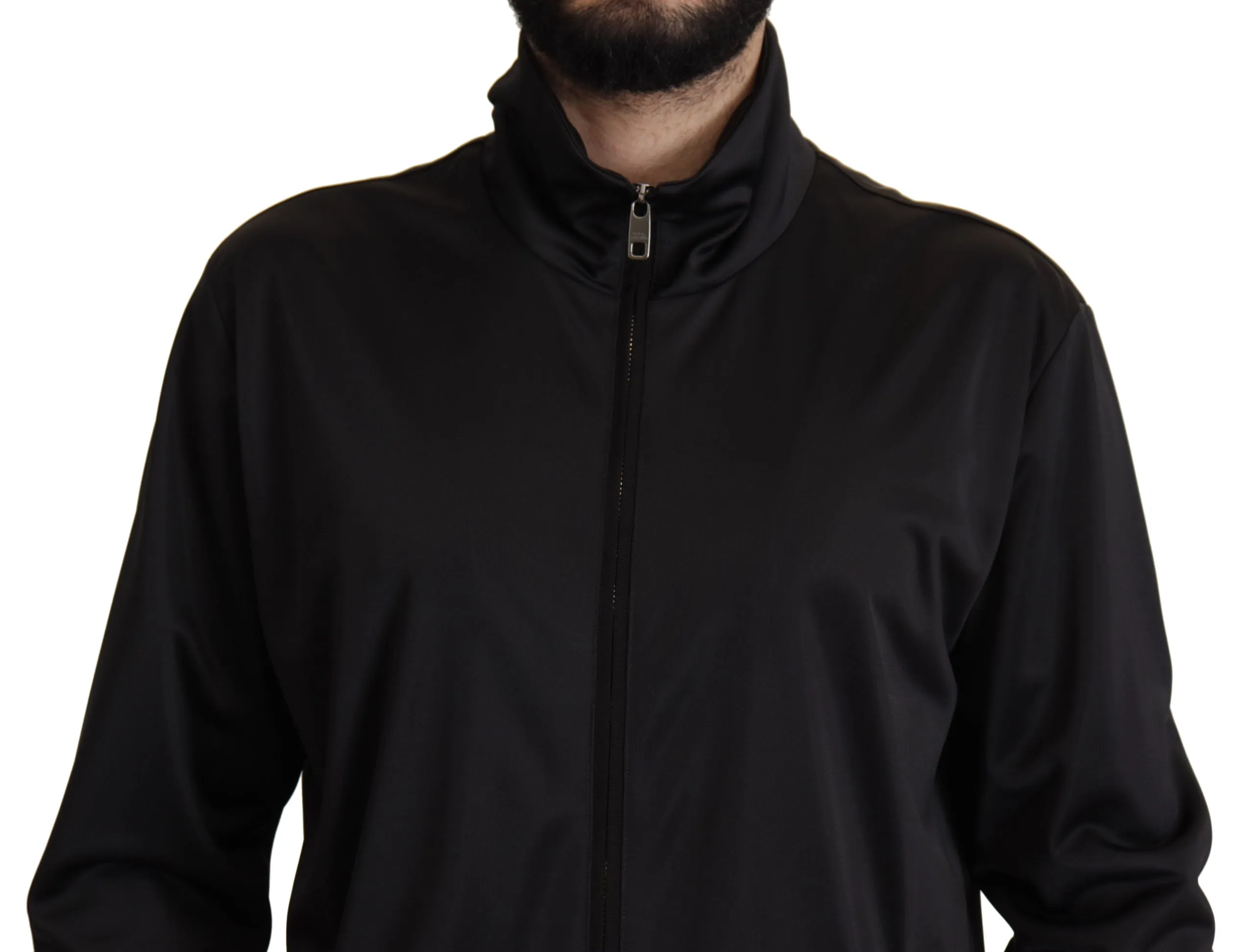Elegant Black Full Zip Sweater sold by Louxly product image thumbnail 4