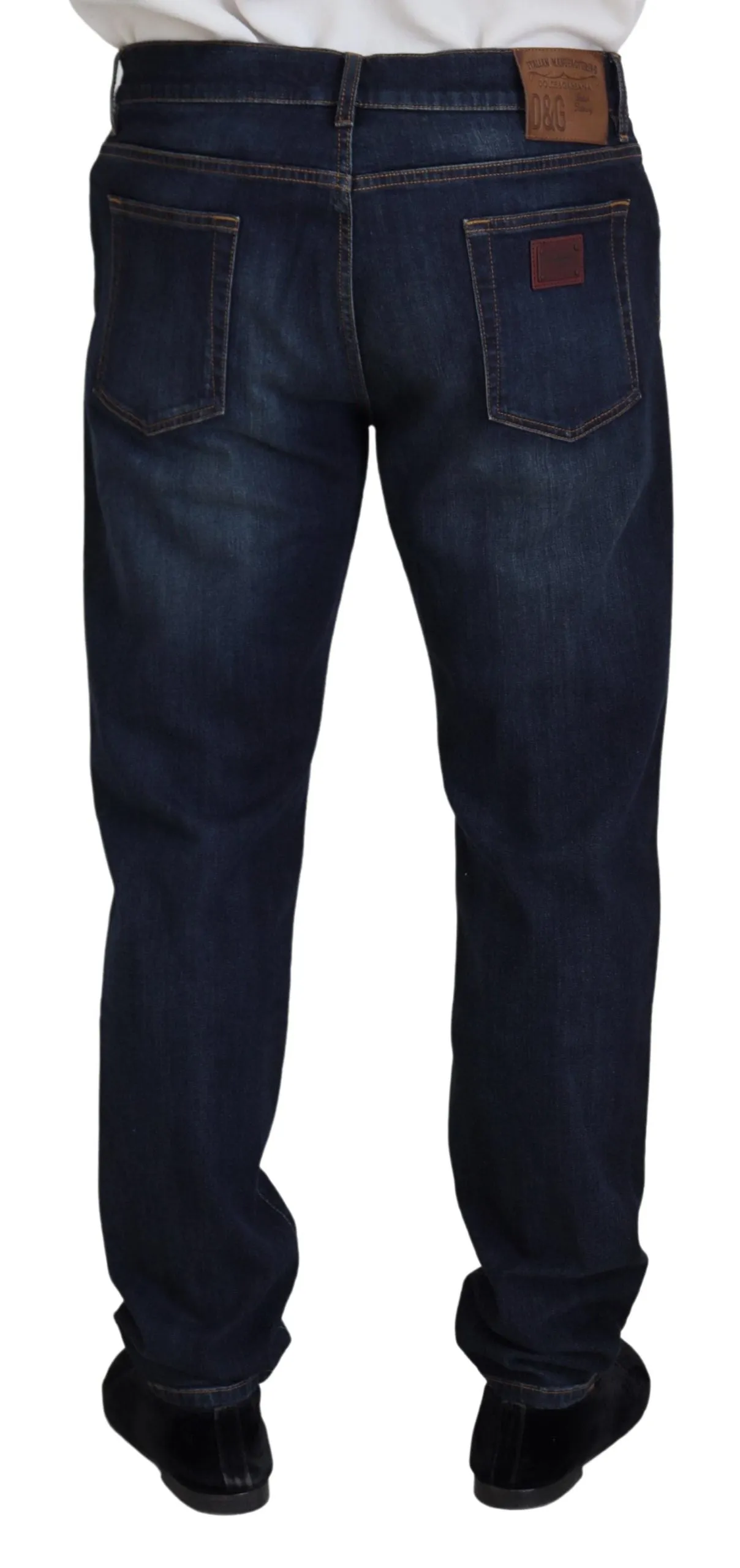 Elegant Blue Denim Pants sold by Louxly product image thumbnail 3