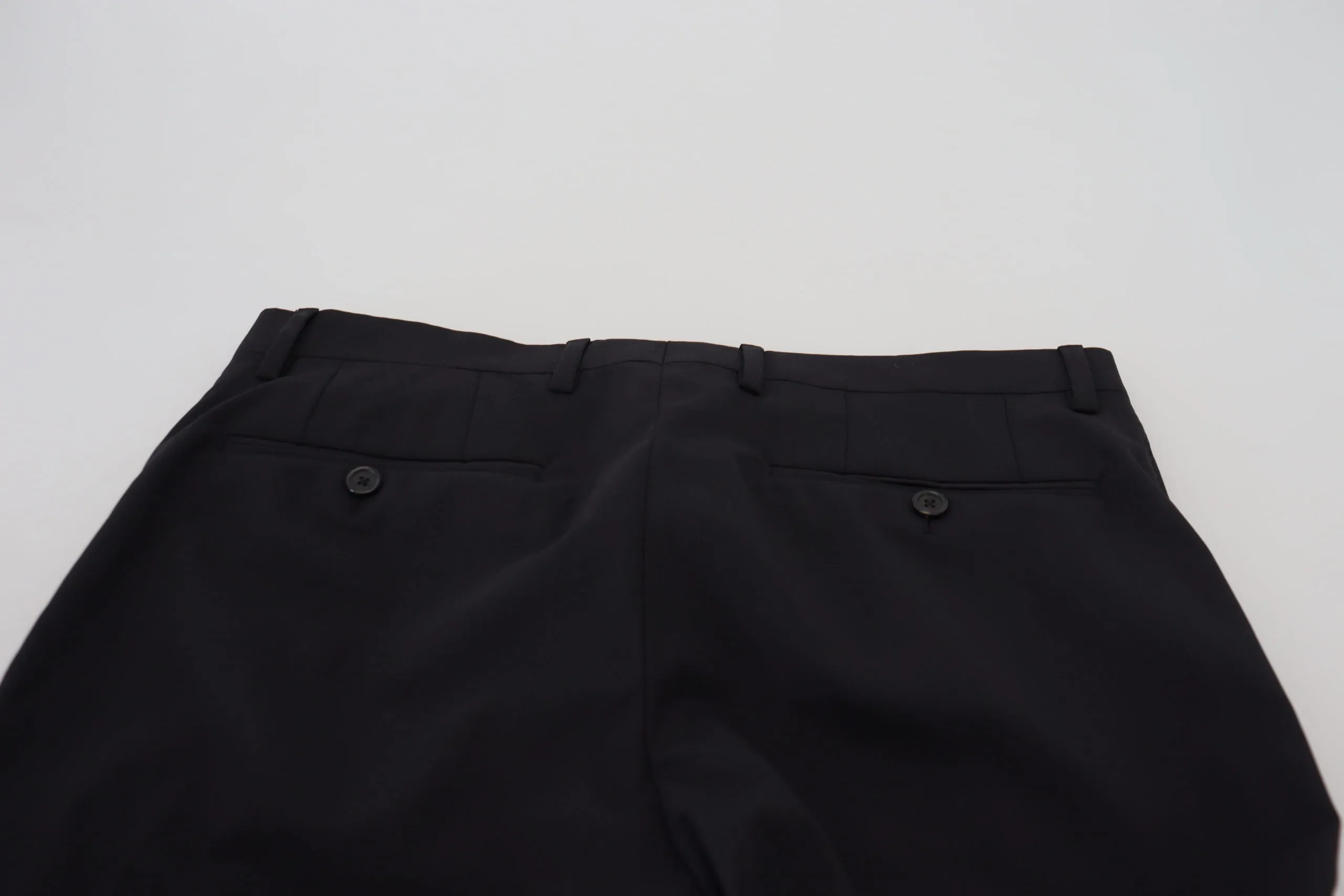 Elegant Black Wool Blend Trousers sold by Louxly product image thumbnail 5
