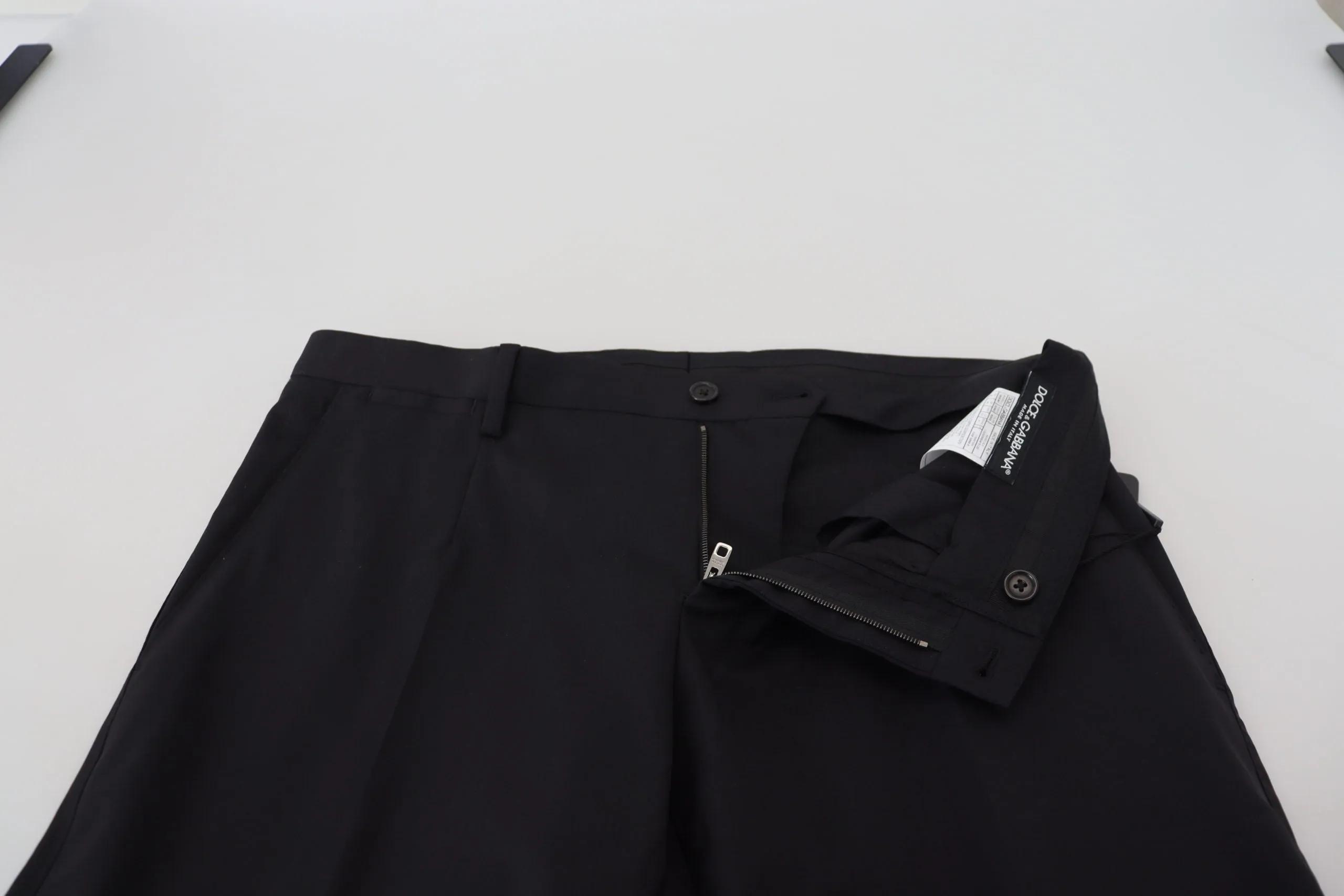 Elegant Black Wool Blend Trousers sold by Louxly product image thumbnail 4