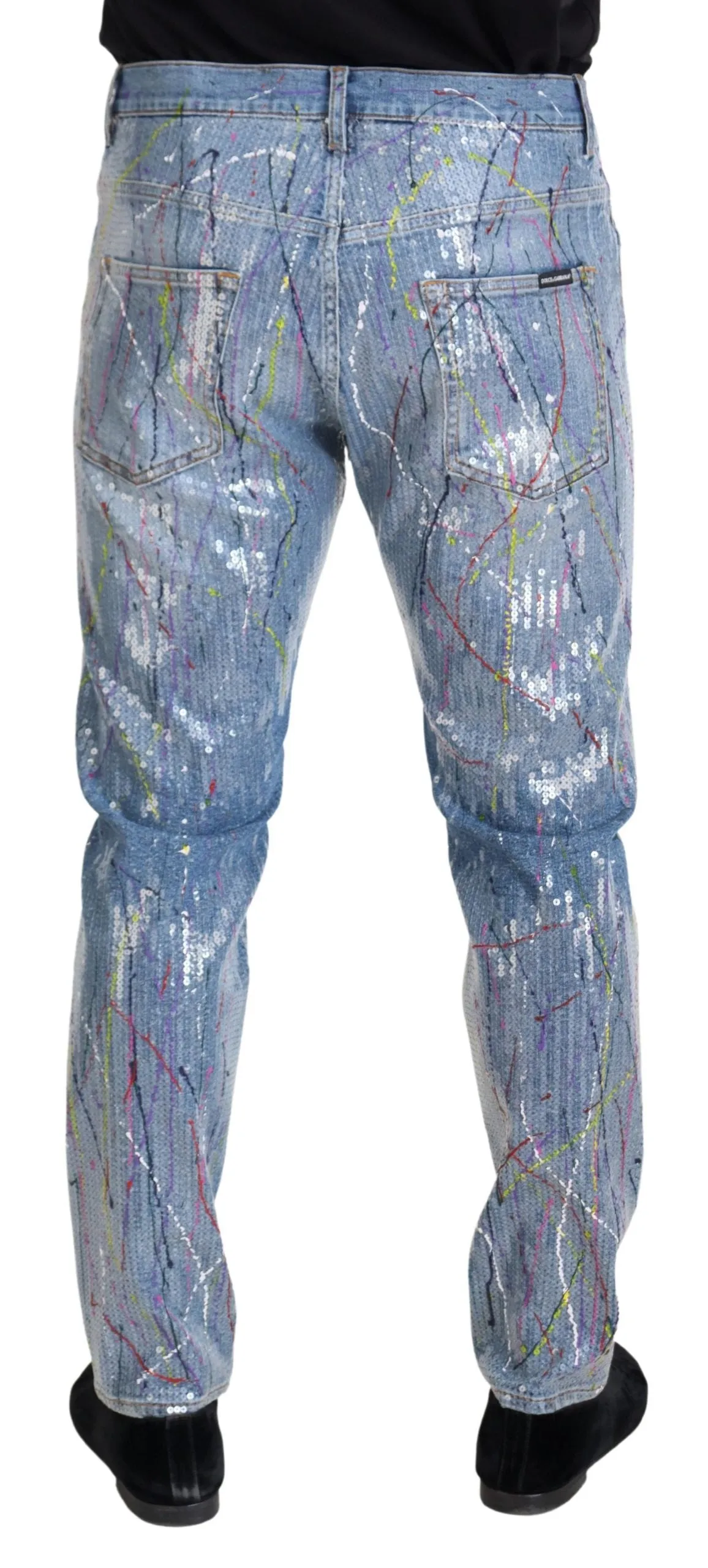 Exquisite Color Splash Denim Pants sold by Louxly product image thumbnail 3
