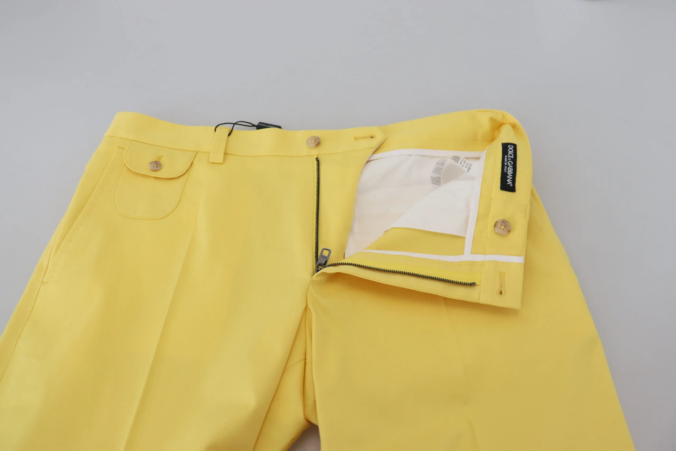 Sun-Kissed Yellow Cotton Trousers sold by Louxly product image thumbnail 5