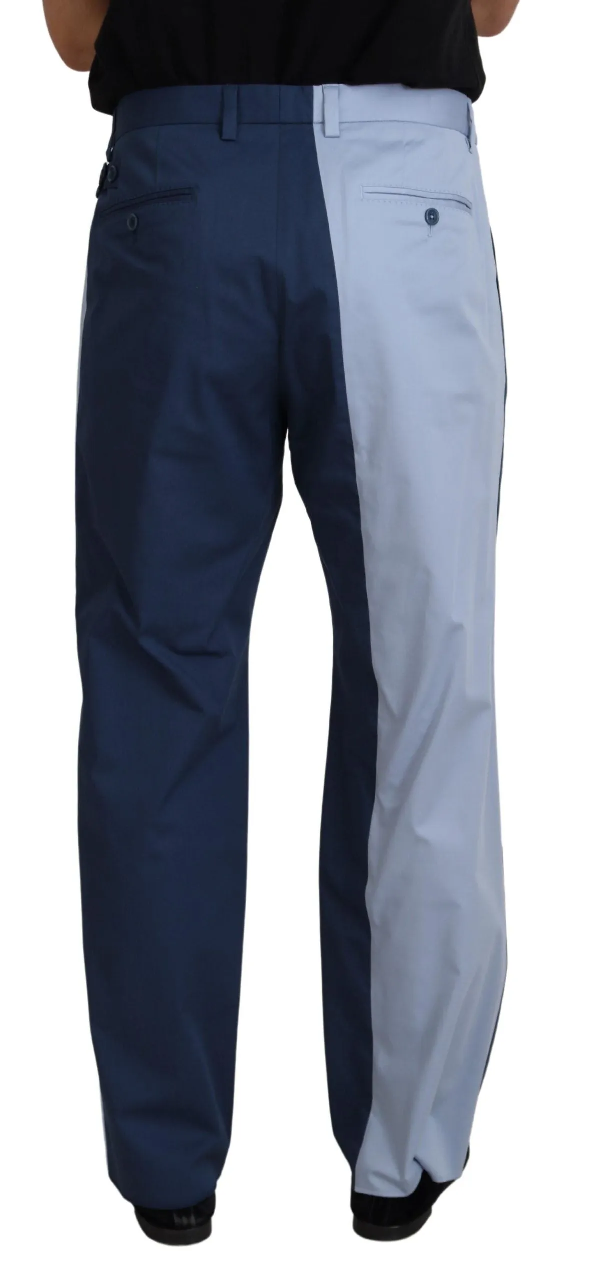 Elegant Blue Cotton Blend Pants for Men sold by Louxly product image thumbnail 3