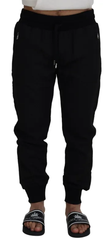 Elegant Black Jogger Pants for the Modern Man sold by Louxly