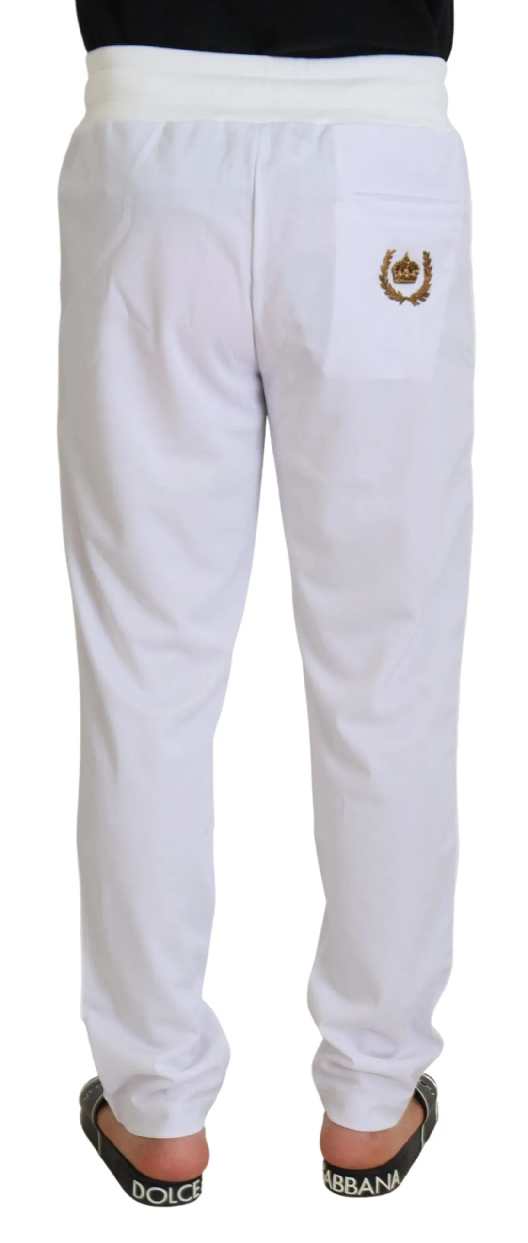 Elegant White Jogger Pants for Sophisticated Comfort sold by Louxly product image thumbnail 3