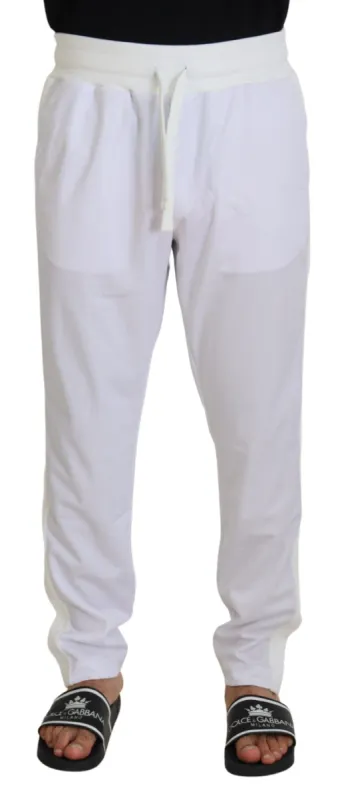 Elegant White Jogger Pants for Sophisticated Comfort sold by Louxly