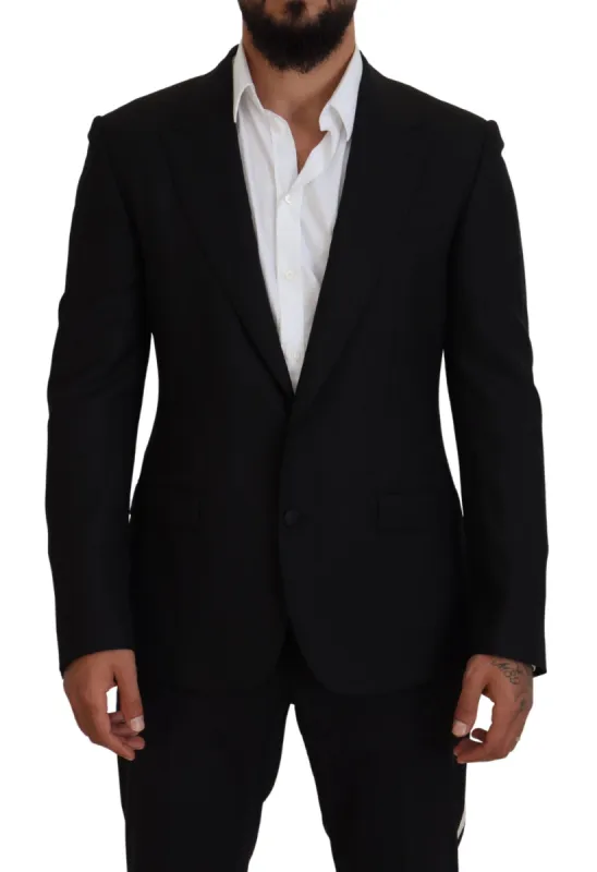 Elegant Single-Breasted Wool Blend Blazer sold by Louxly