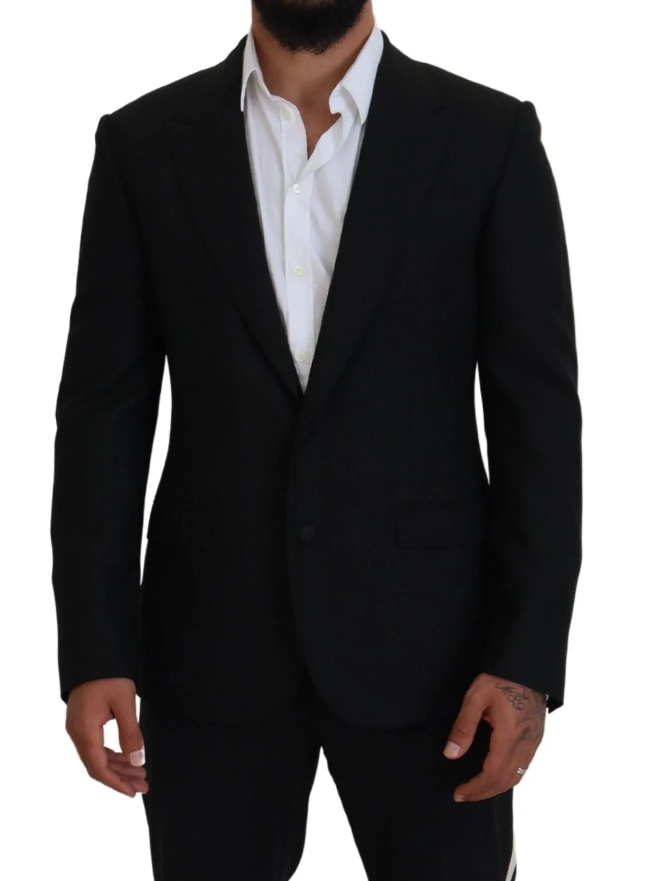 Elegant Single-Breasted Wool Blend Blazer sold by Louxly product image thumbnail 5