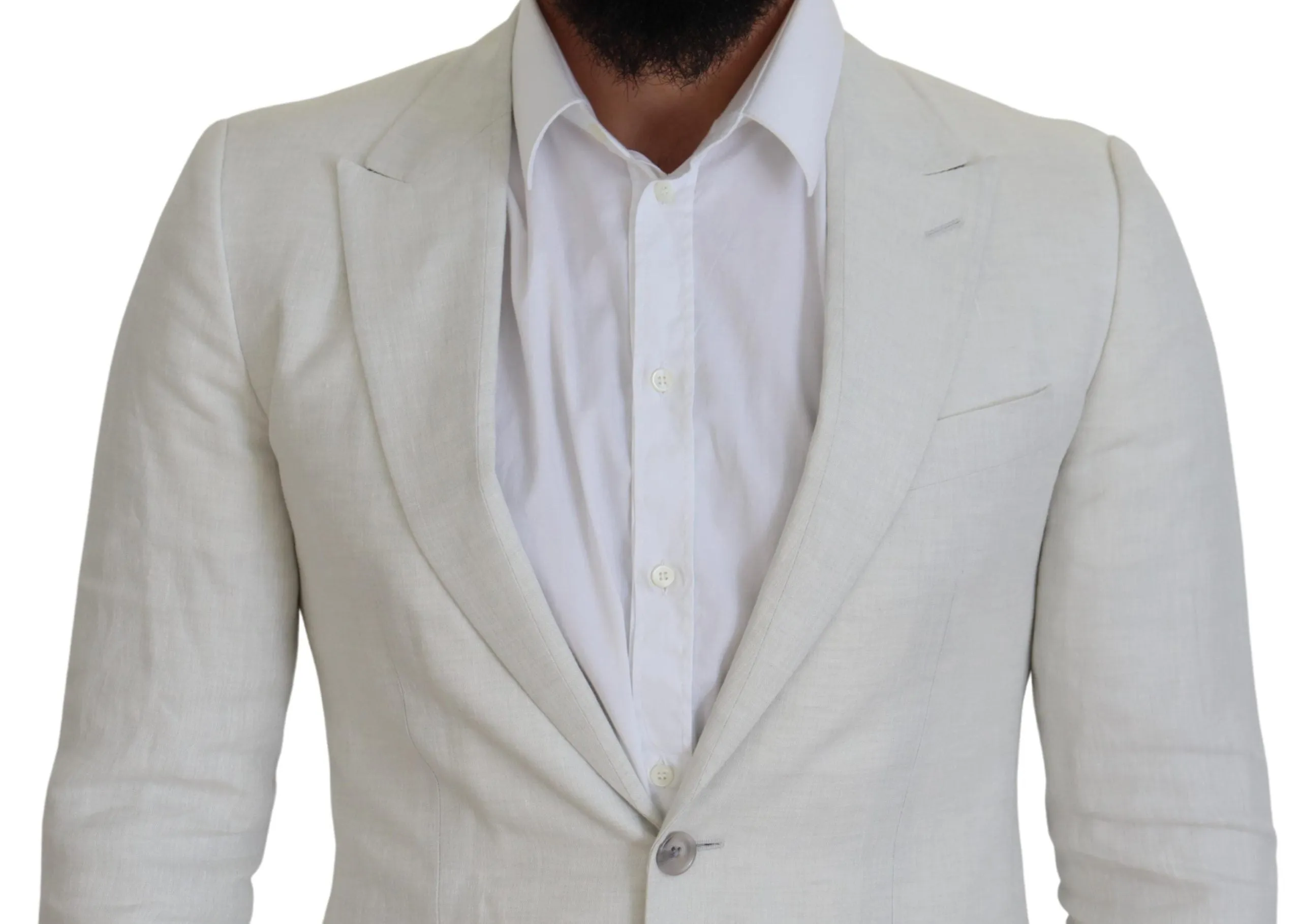 Elegant White Sicilia Single Breasted Blazer sold by Louxly product image thumbnail 4