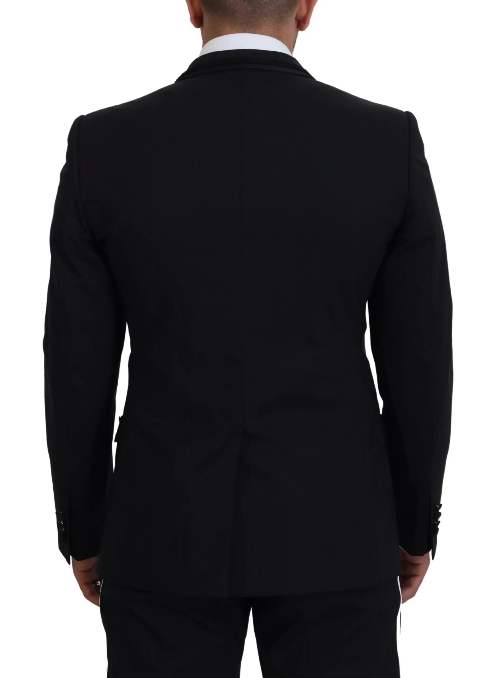 Elegant Black Silk-Lined Evening Blazer sold by Louxly product image thumbnail 3
