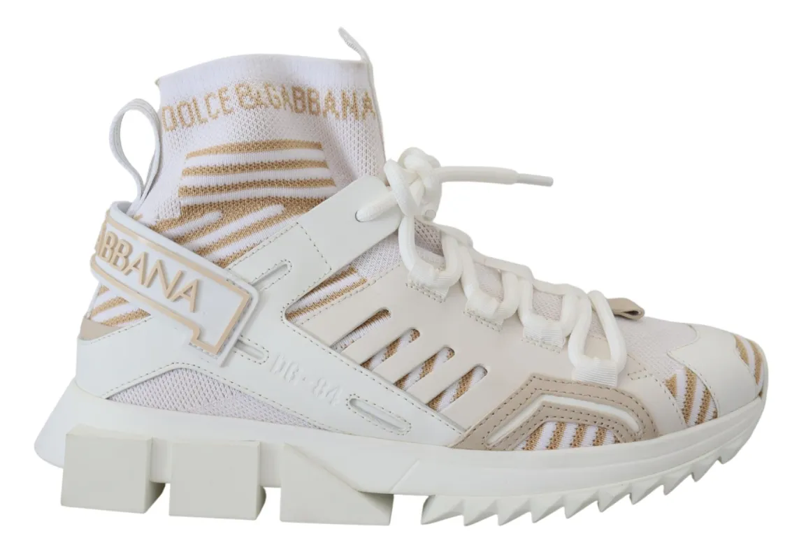 Elegant White Beige SORRENTO Sneakers sold by Louxly