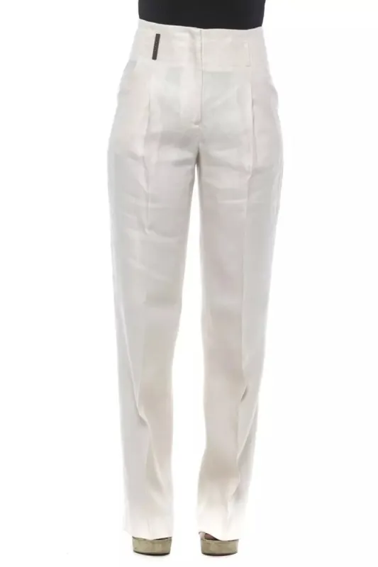 Elegant High-Waisted Flax Palazzo Pants sold by Louxly