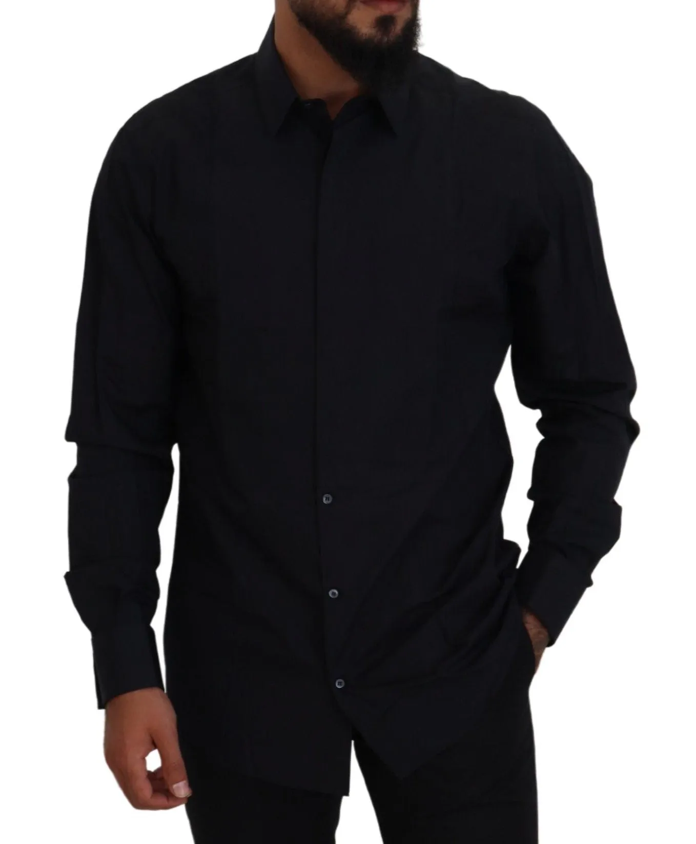 Dapper Slim Fit Formal Dress Shirt sold by Louxly product image thumbnail 5