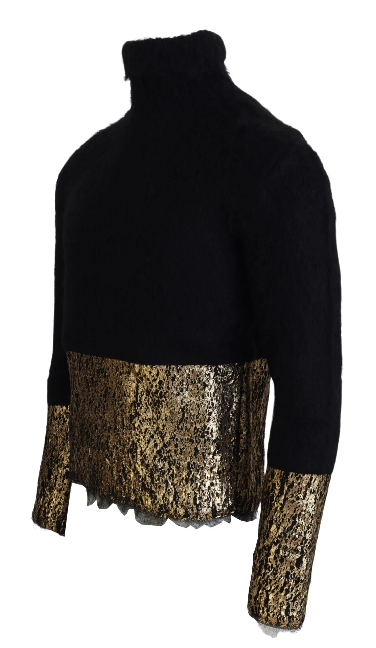 Stunning Black and Gold Crewneck Sweater sold by Louxly product image thumbnail 4