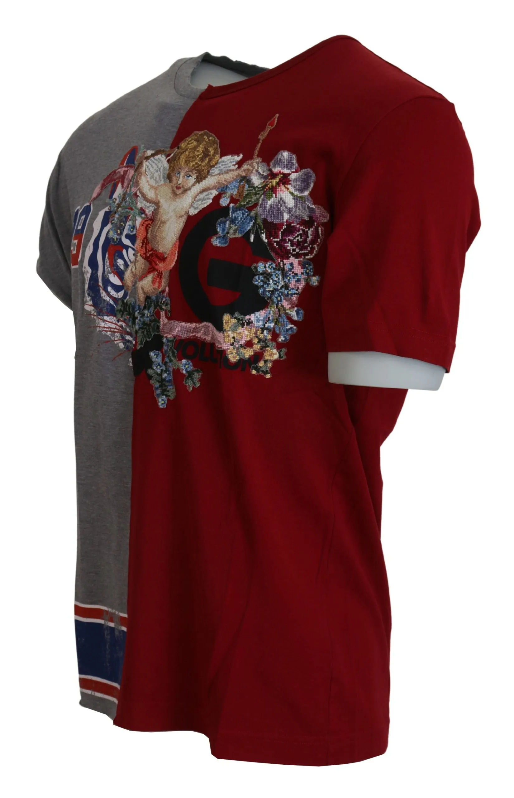 Floral Angels Crew Neck T-Shirt sold by Louxly product image thumbnail 2