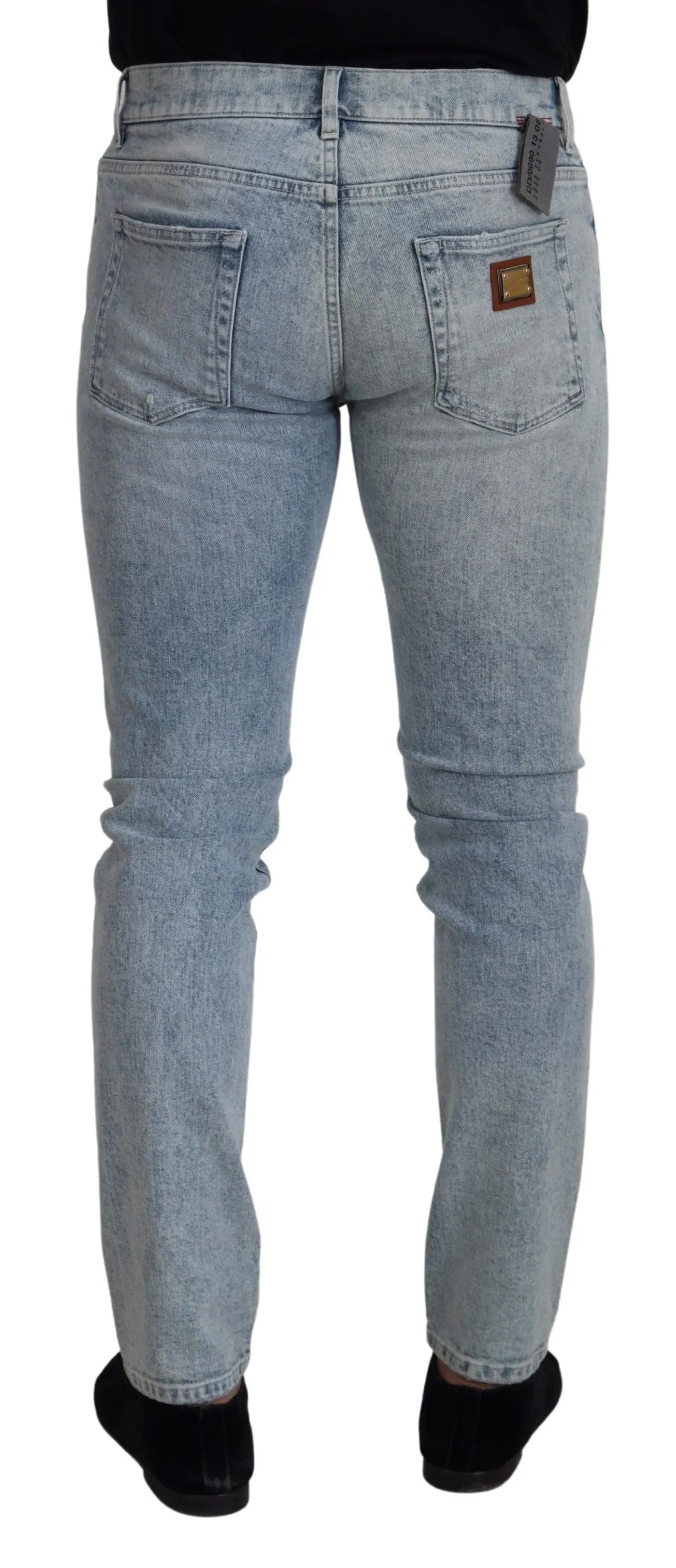Classic Light Blue Denim Pants sold by Louxly product image thumbnail 3
