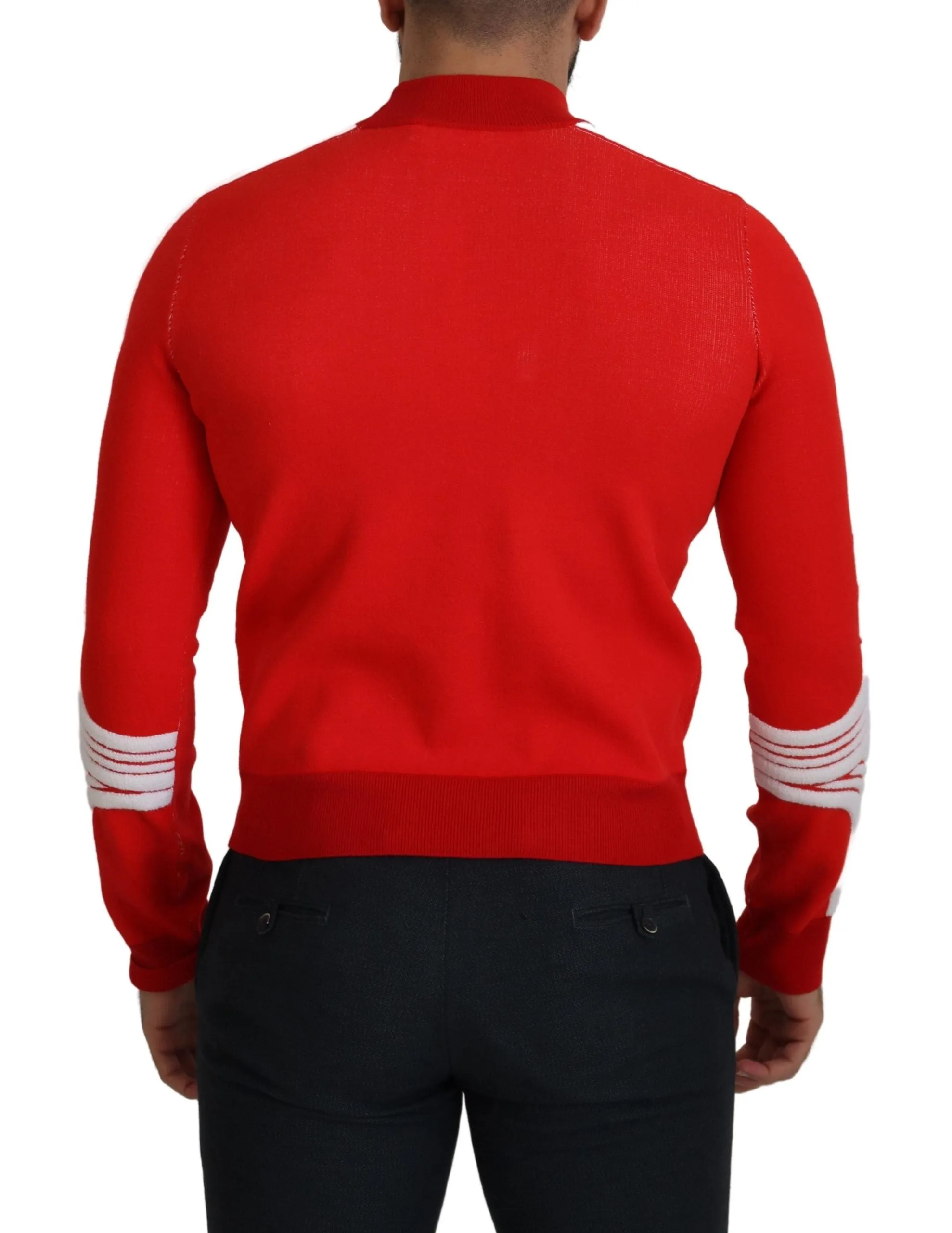 Elegant Red Pullover Sweater for Men sold by Louxly product image thumbnail 3