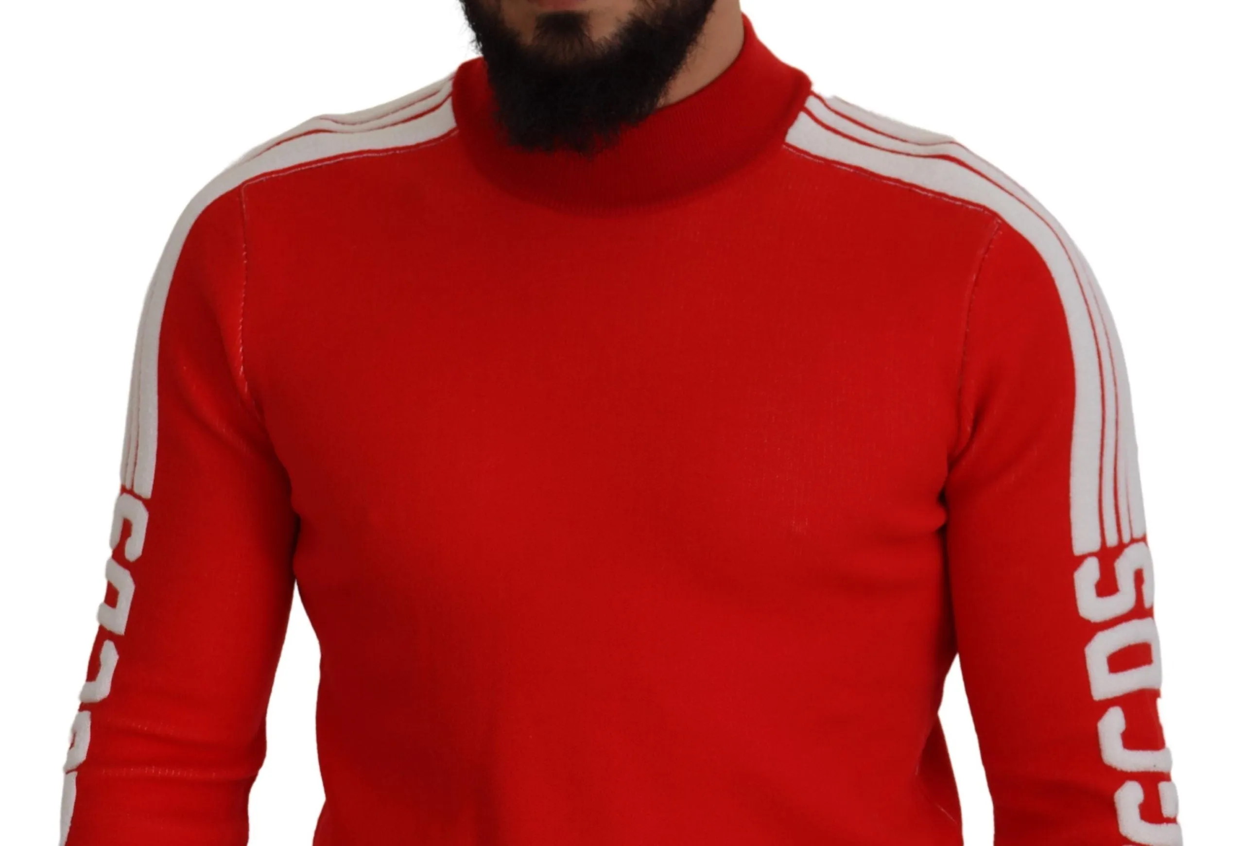 Elegant Red Pullover Sweater for Men sold by Louxly product image thumbnail 4