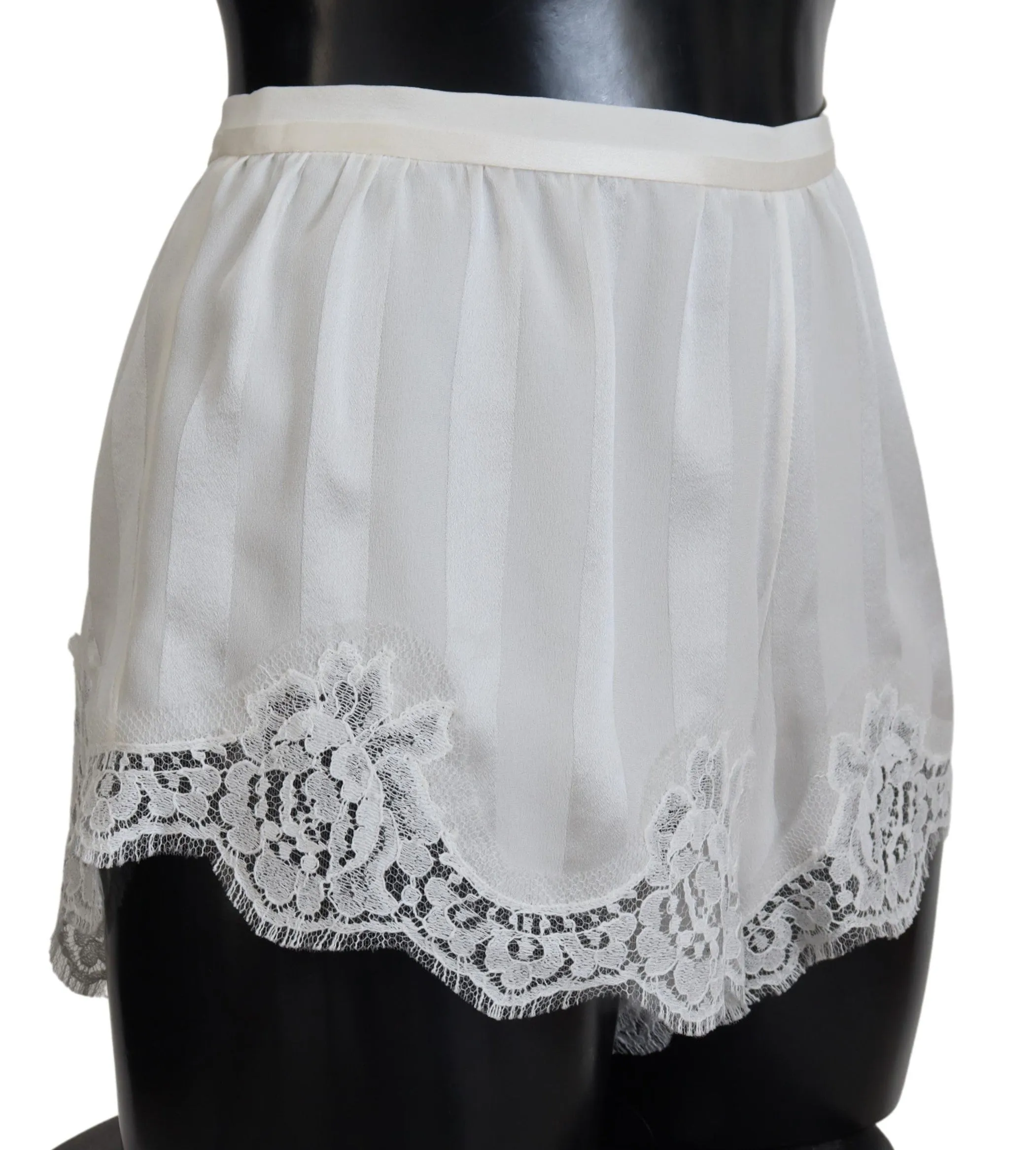 Elegant White Lace Lingerie Shorts sold by Louxly product image thumbnail 2