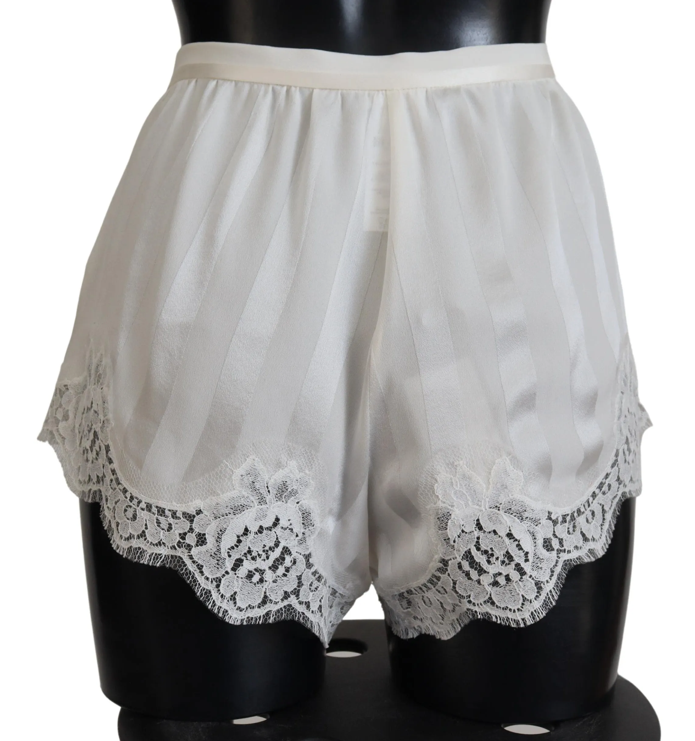 Elegant White Lace Lingerie Shorts sold by Louxly product image thumbnail 3