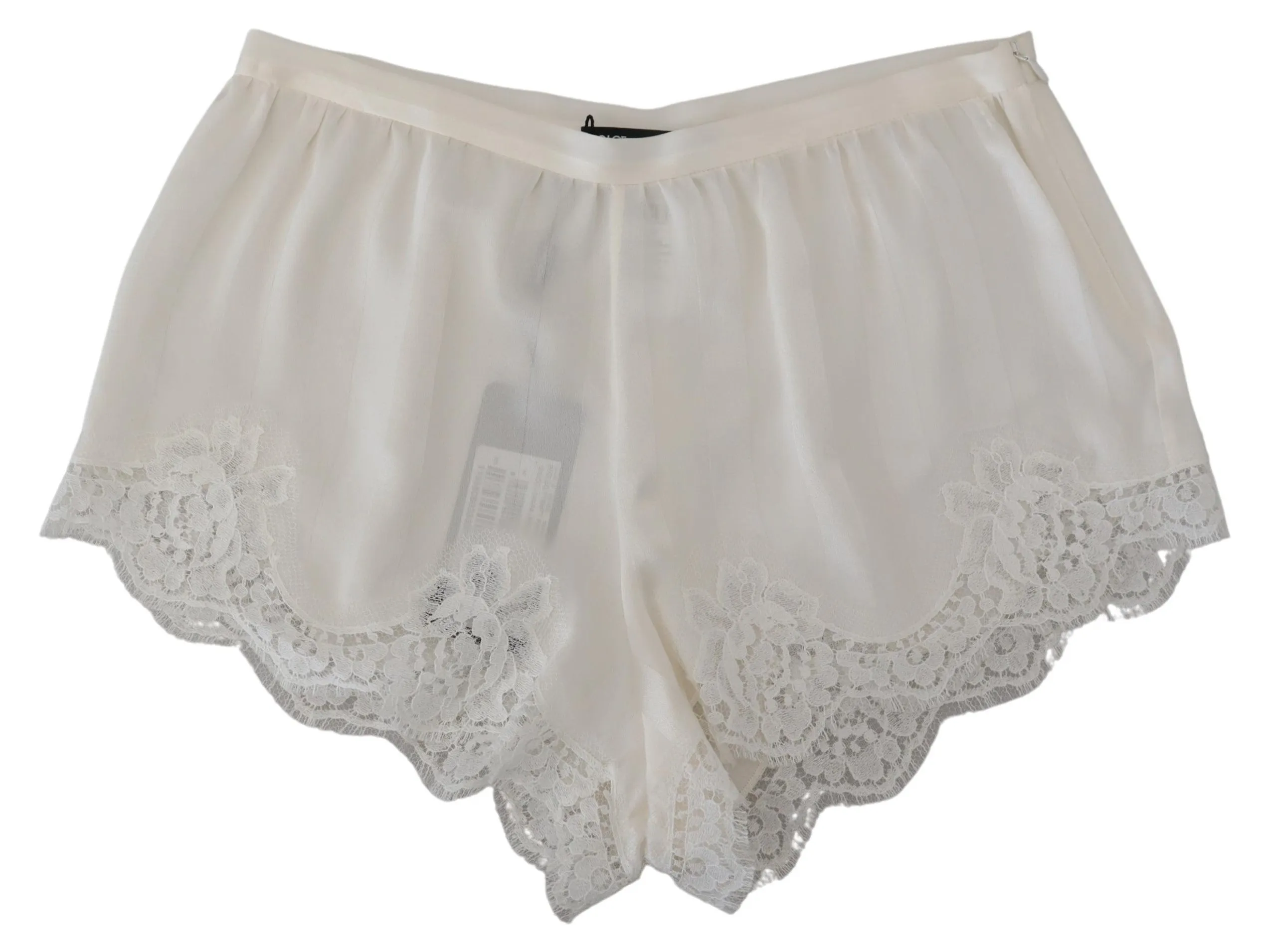 Elegant White Lace Lingerie Shorts sold by Louxly product image thumbnail 4
