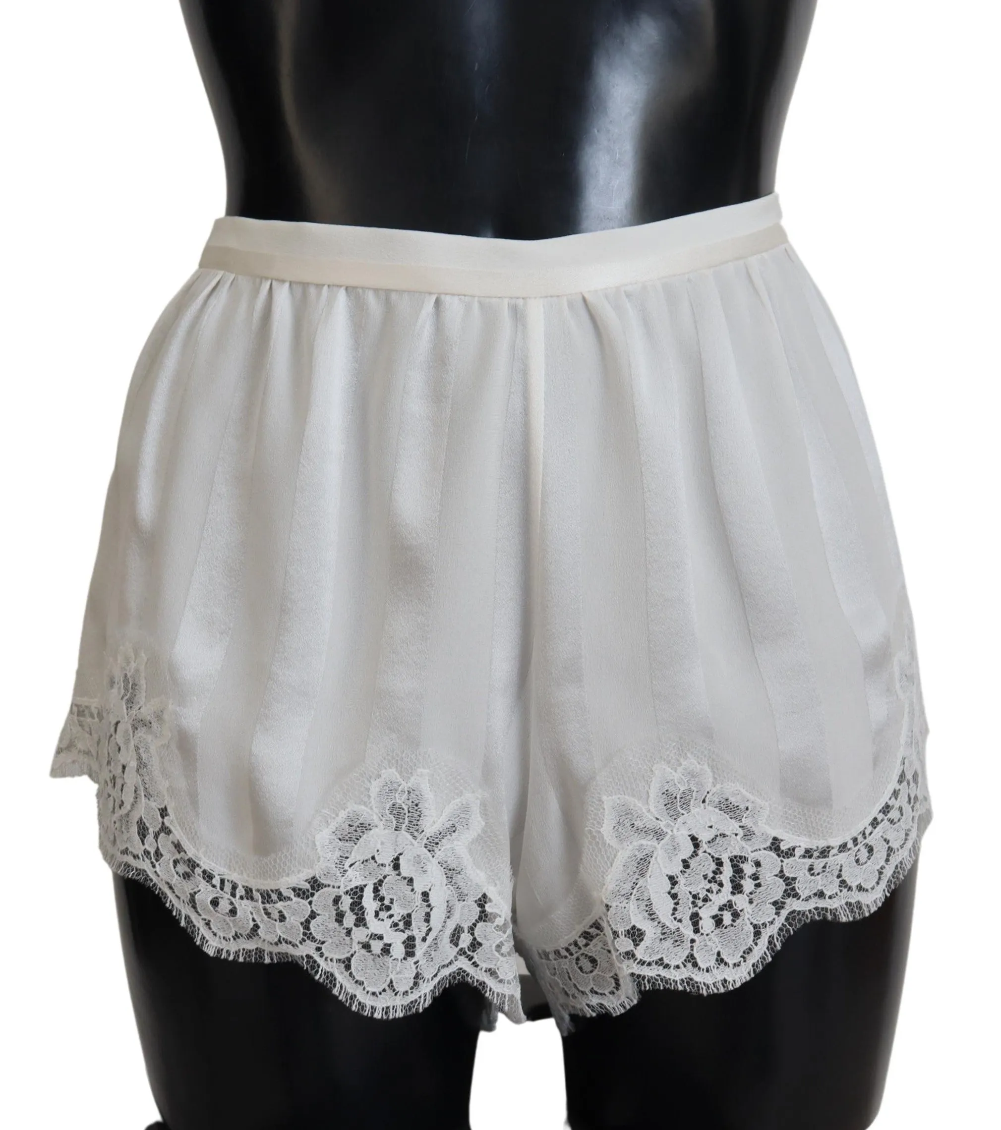 Elegant White Lace Lingerie Shorts sold by Louxly