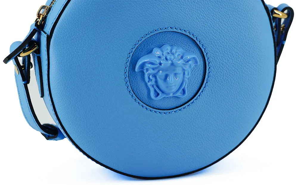 Chic Blue Leather Round Shoulder Bag sold by Louxly product image thumbnail 4