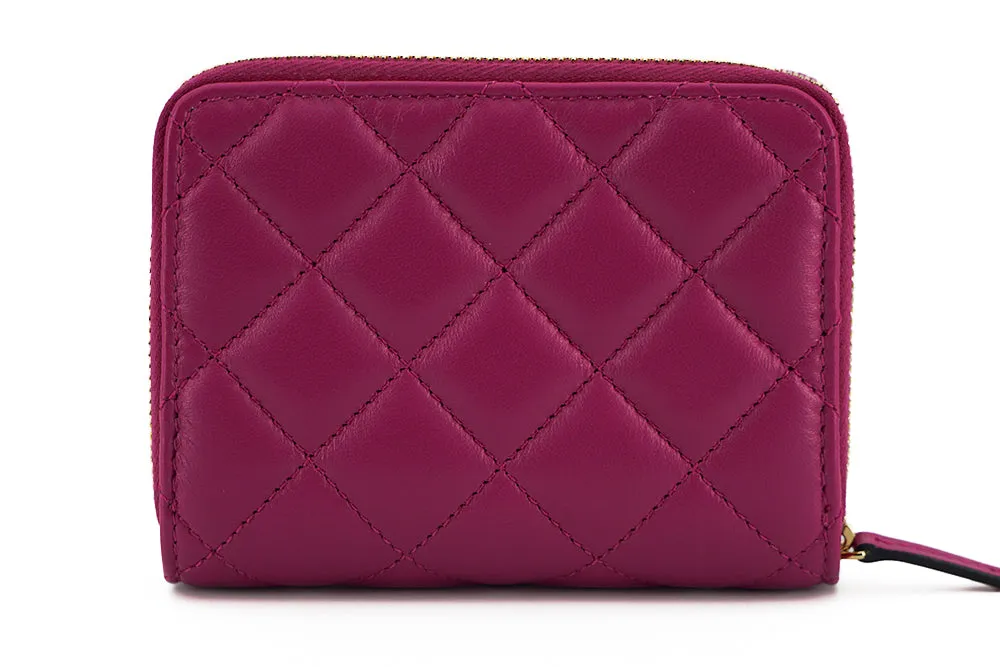 Elegant Purple Quilted Leather Wallet sold by Louxly product image thumbnail 2
