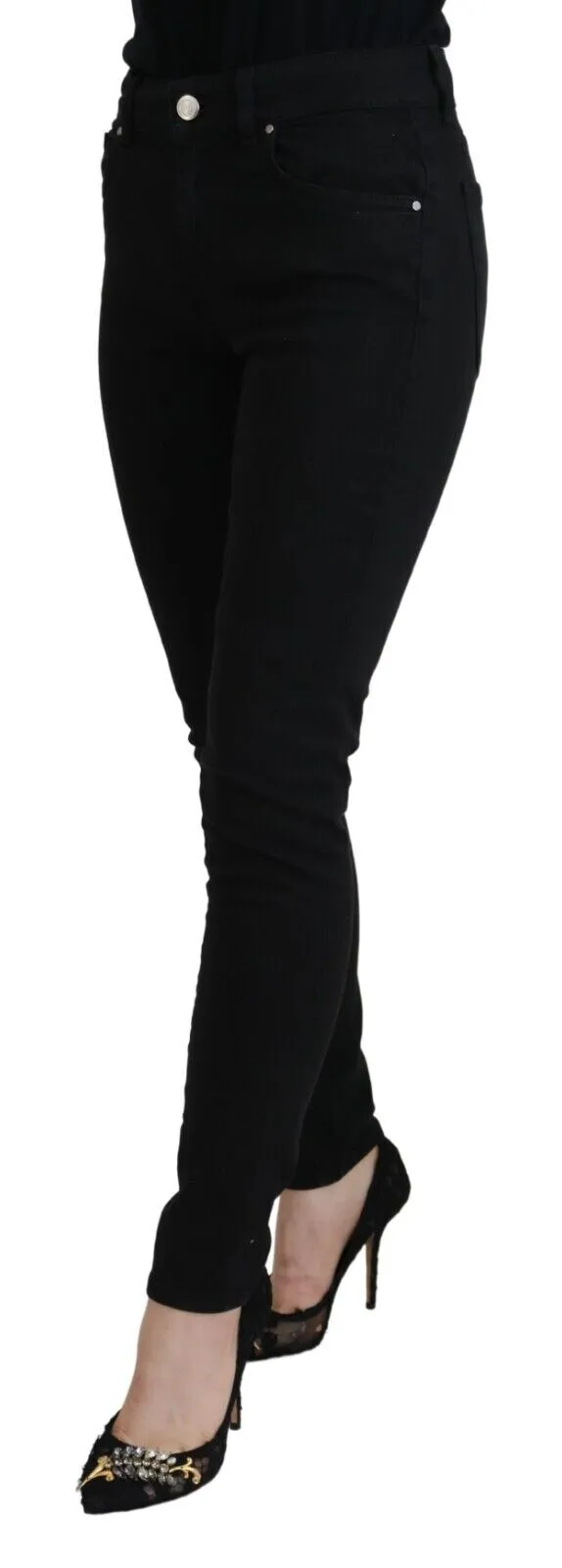 Elegant Black Denim Pants sold by Louxly product image thumbnail 2