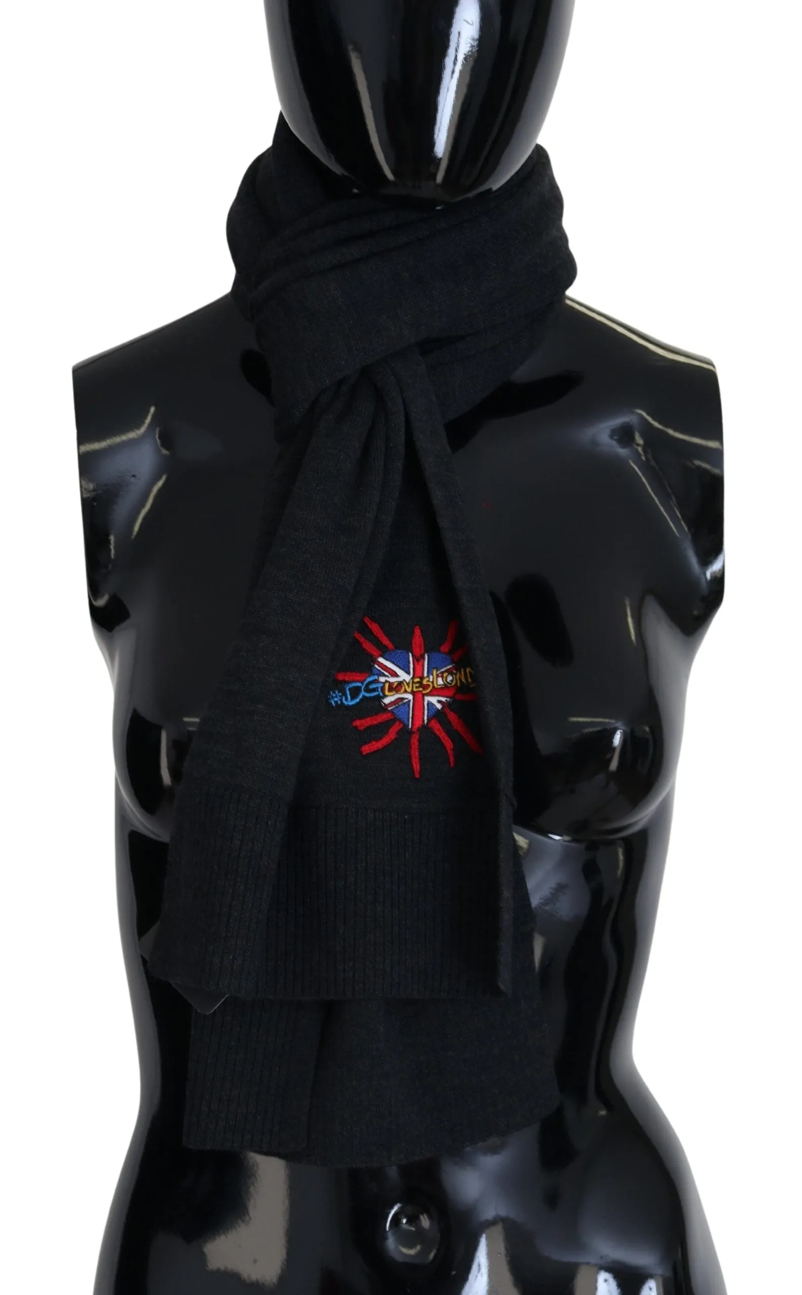 Elegant Black Wool Scarf Wrap sold by Louxly product image thumbnail 2