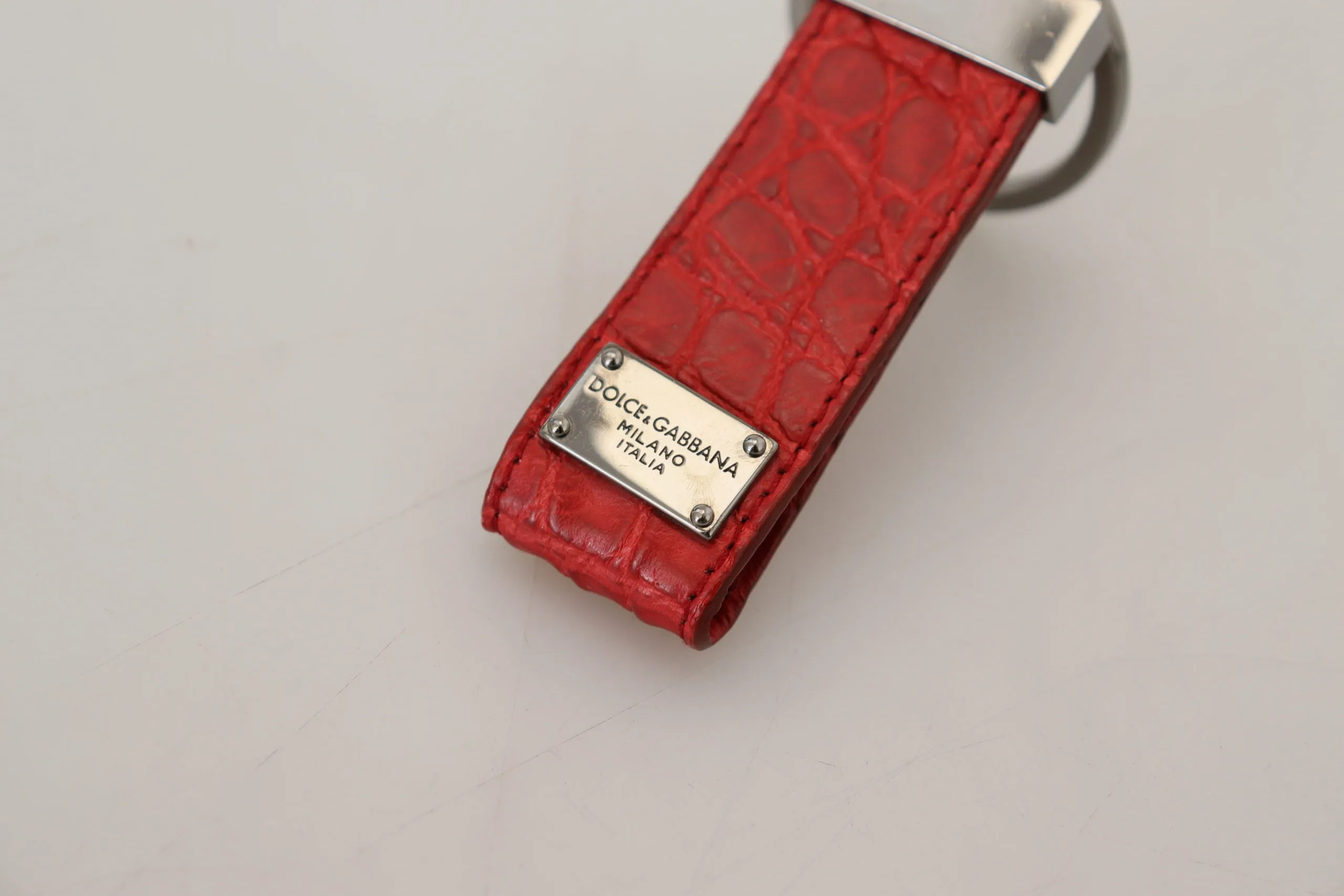 Chic Red Leather Keychain & Charm Accessory sold by Louxly product image thumbnail 3