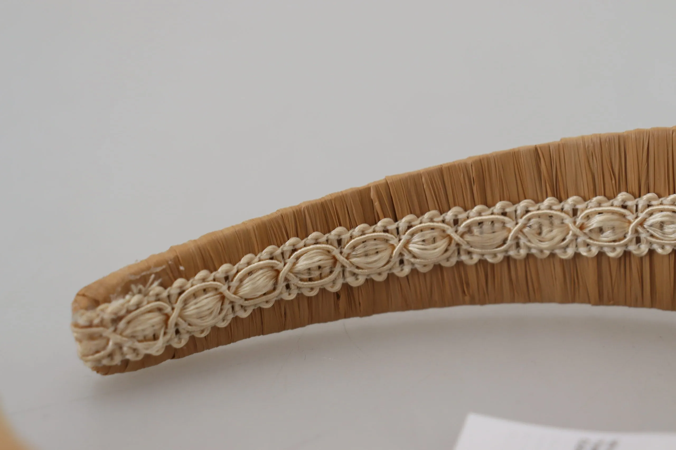 Exquisite Beige Viscose Diadem Headband sold by Louxly product image thumbnail 3