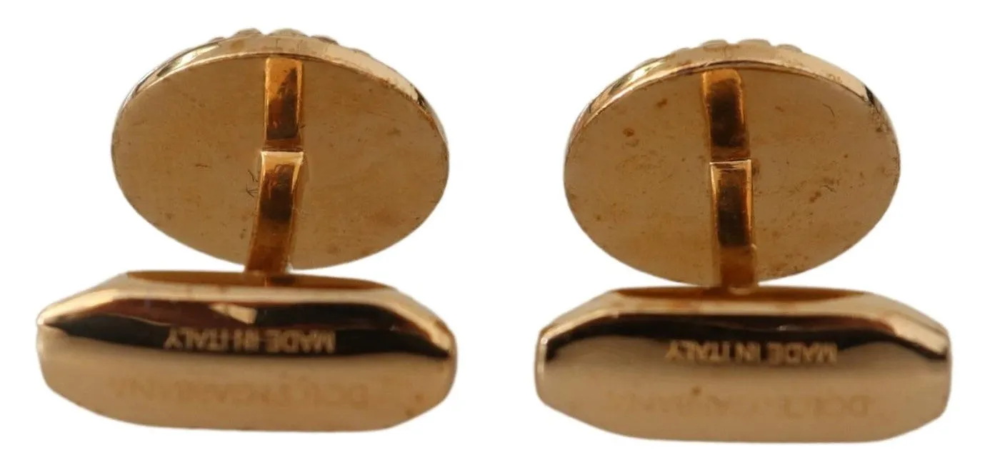 Elegant Gold Plated Brass Men's Cufflinks sold by Louxly product image thumbnail 3