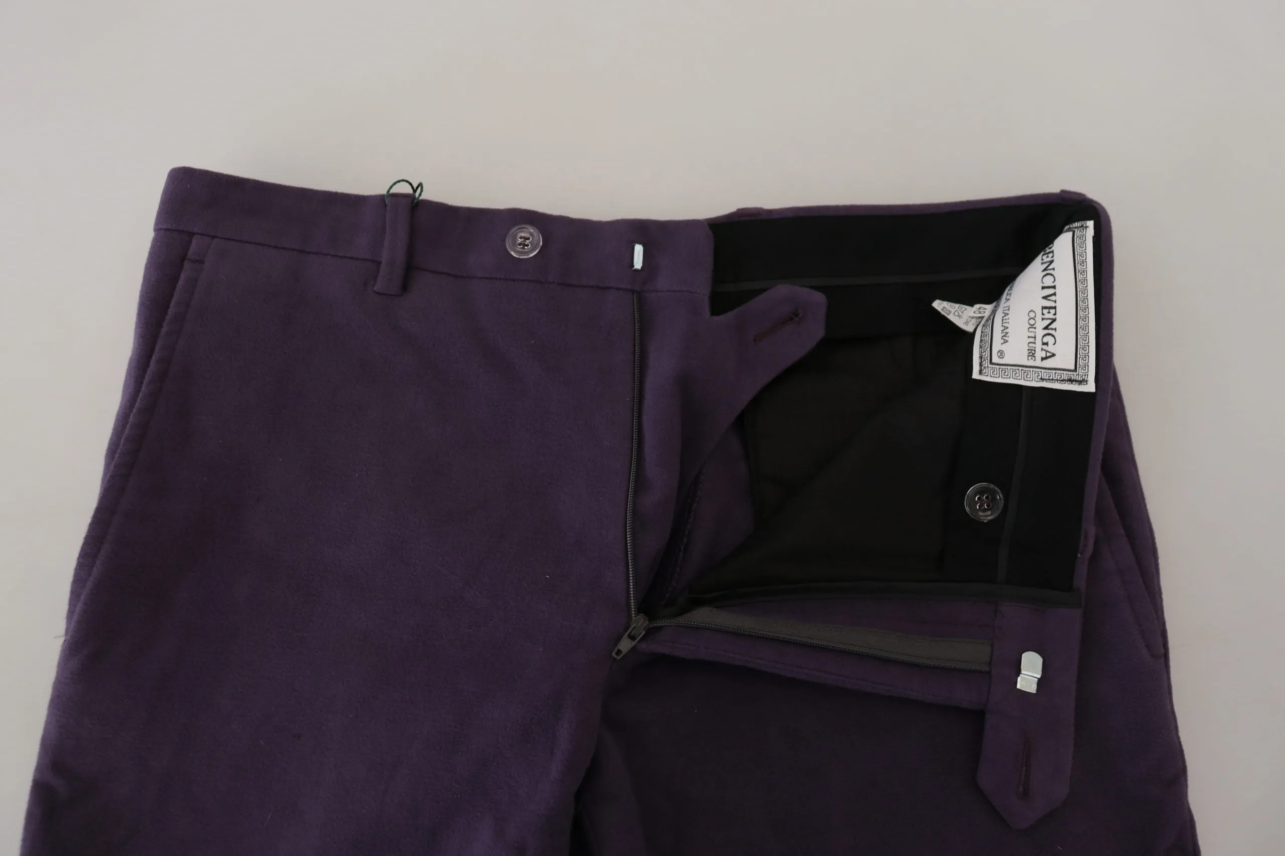 Elegant Purple Cotton Trousers sold by Louxly product image thumbnail 4