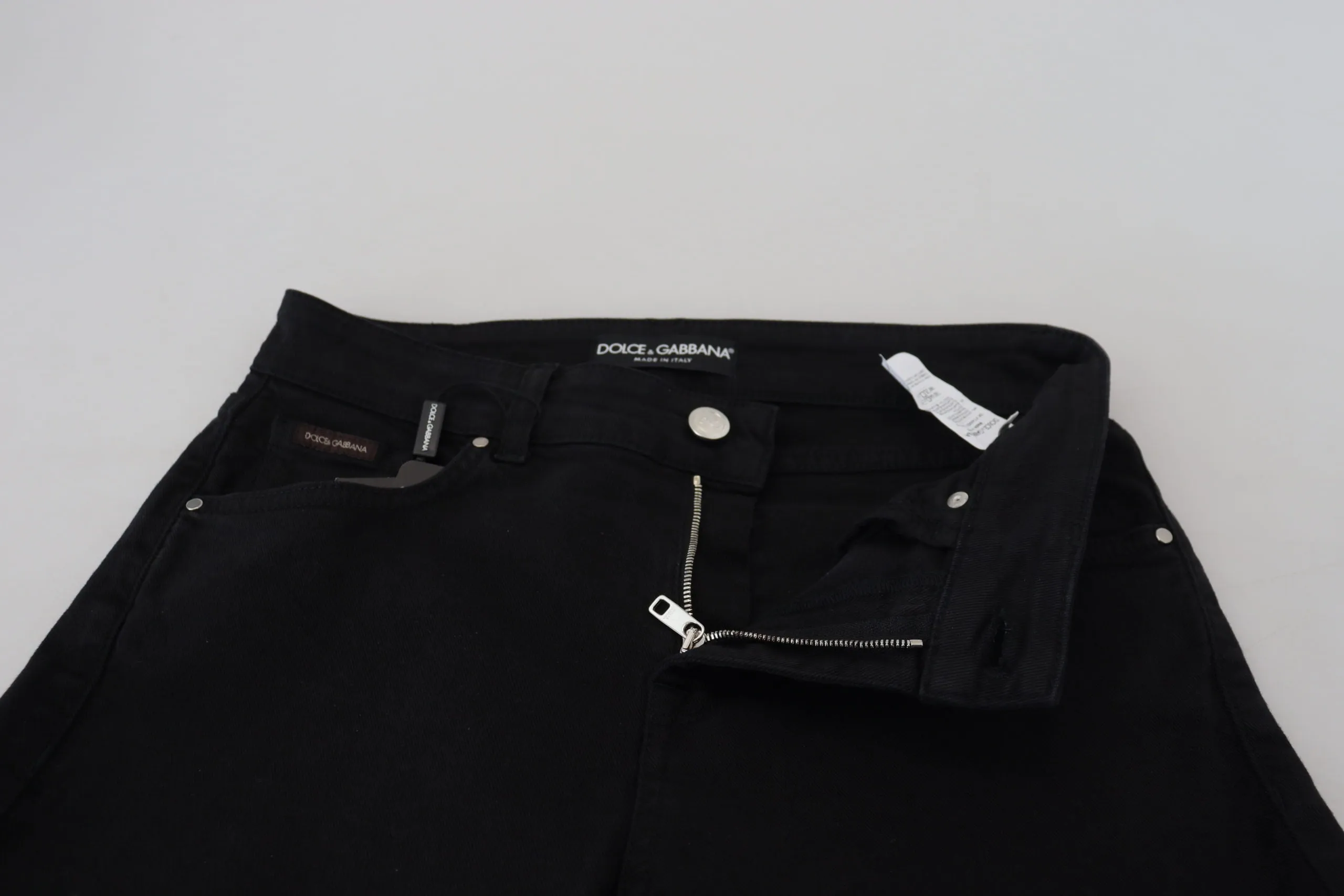 Elegant Black Denim Pants sold by Louxly product image thumbnail 4
