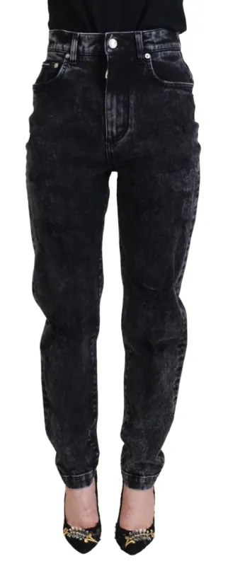 Elegant Black Denim Pants sold by Louxly