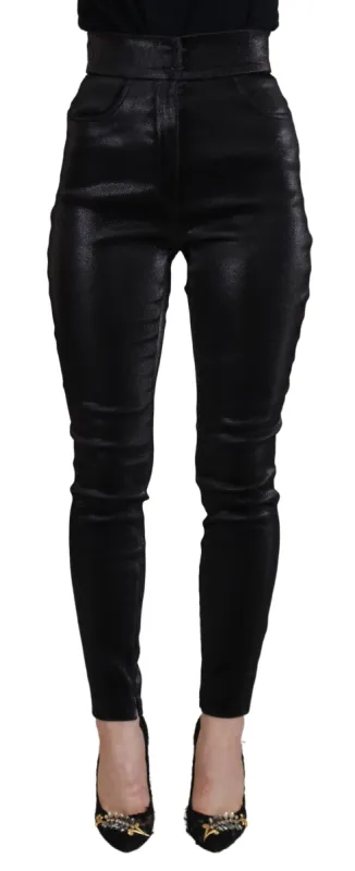 Elegant Black Denim Pants - Tailored Fit sold by Louxly