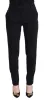 Elegant Black Wool-Silk Pants sold by Louxly