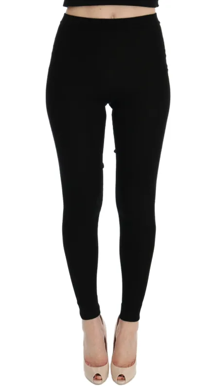 Elegant Black Cashmere Pants sold by Louxly